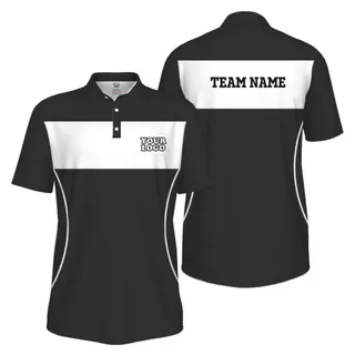 Picklewin Custom Sport UV Protection Men Polo Shirt With Logo And Team Name – alternate