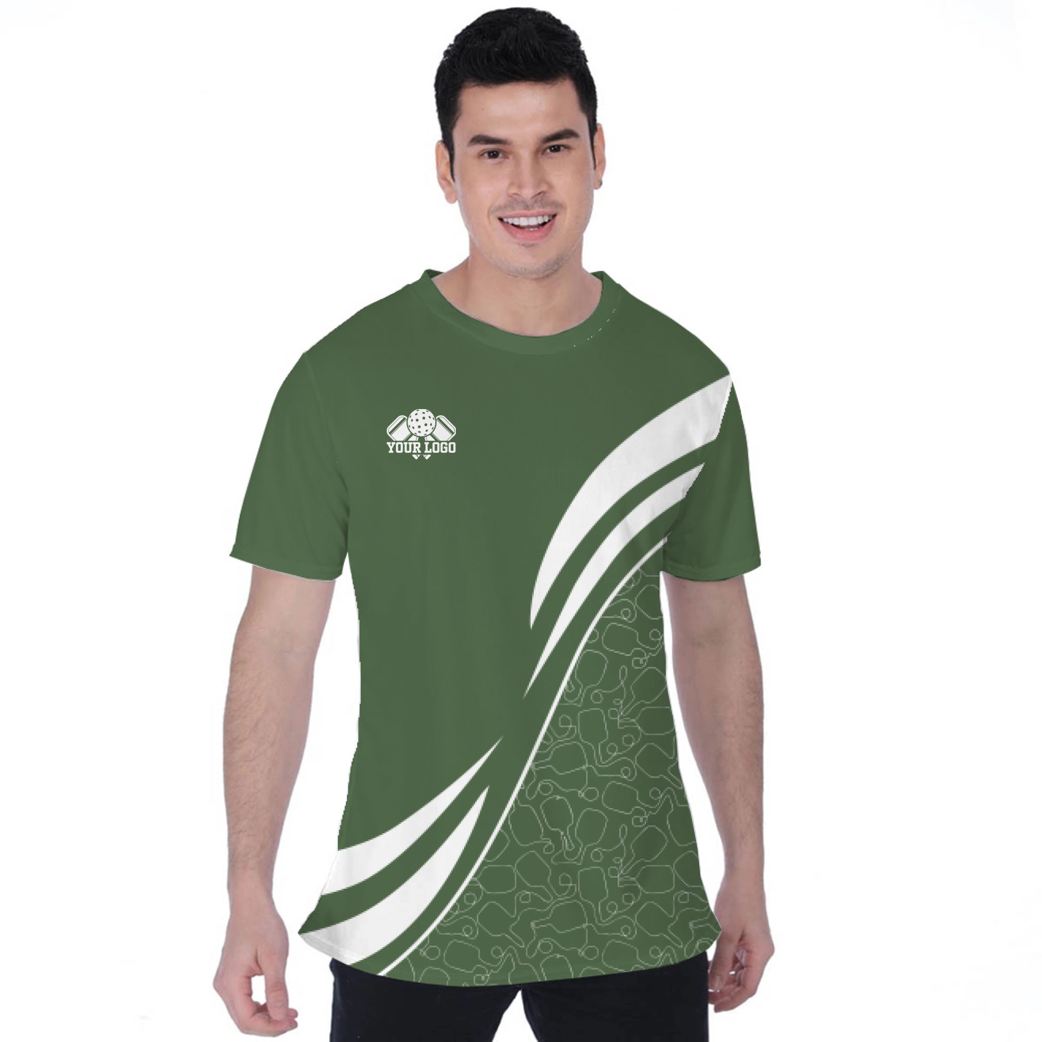 Picklewin Custom Team Logo Moisture-wicking Birdseye T-shirt 