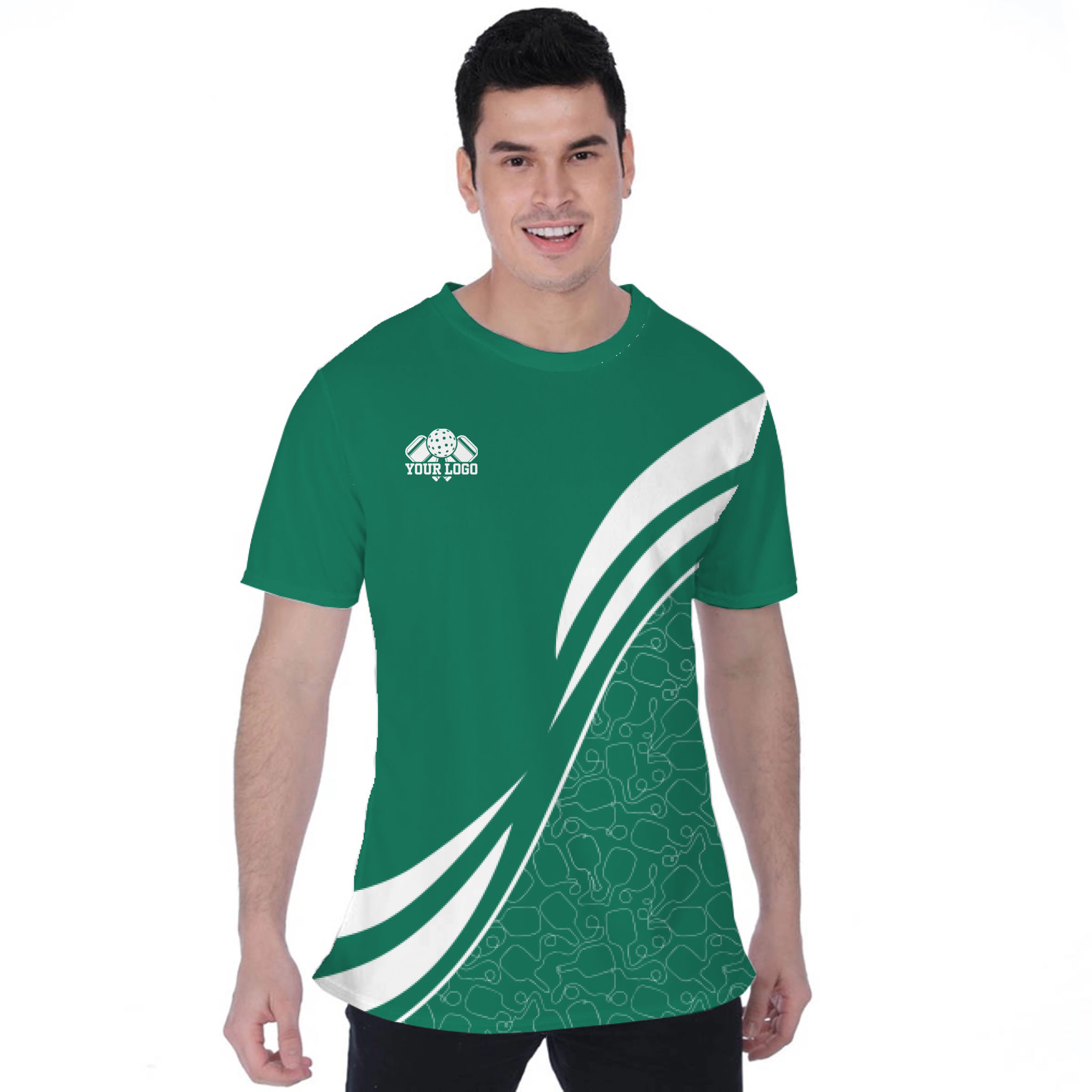 Picklewin Custom Team Logo Moisture-wicking Birdseye T-shirt 
