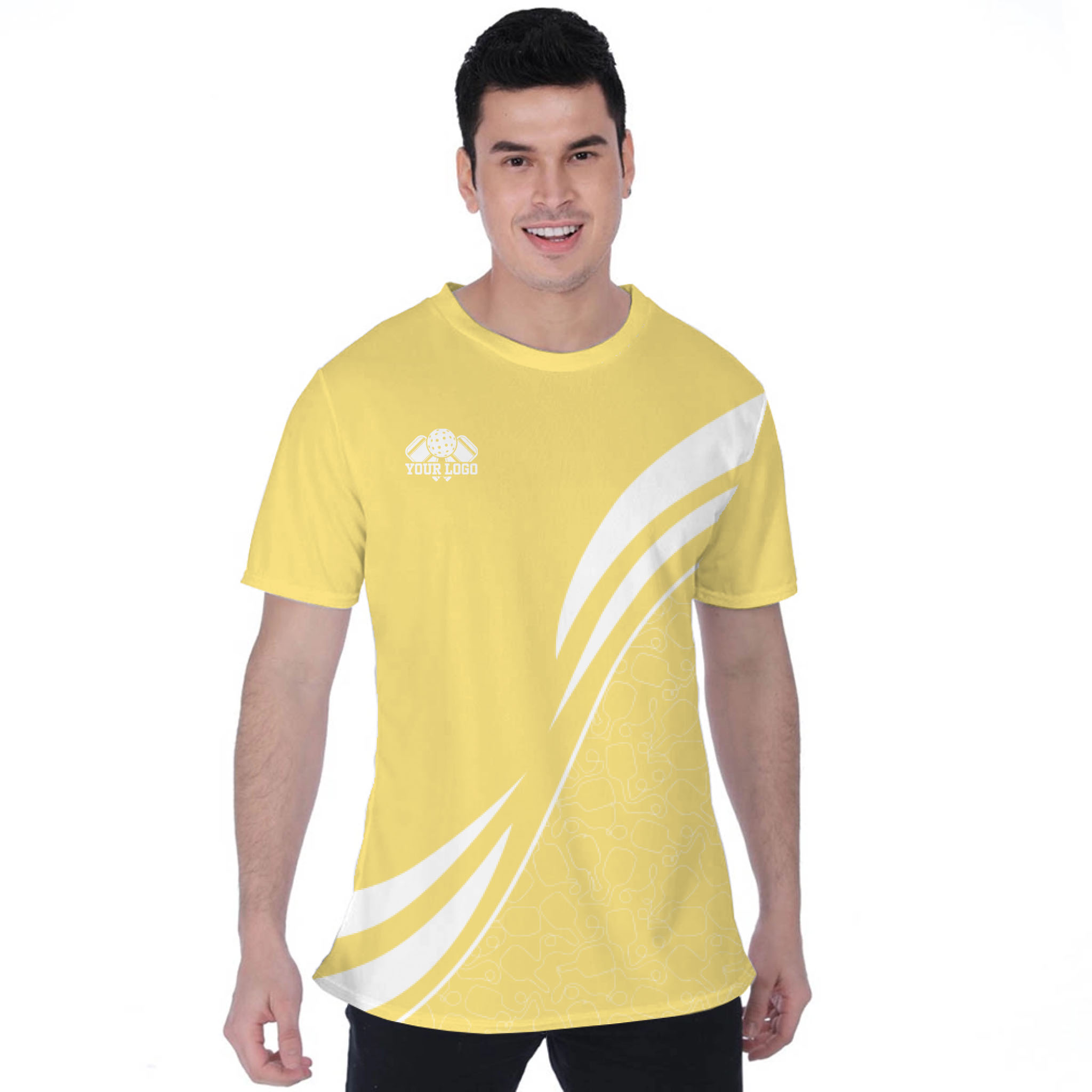 Picklewin Custom Team Logo Moisture-wicking Birdseye T-shirt 