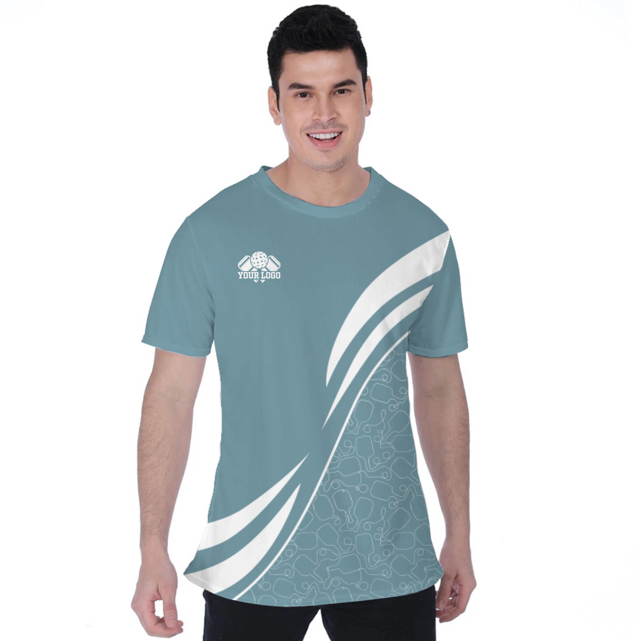 Picklewin Custom Team Logo Moisture-wicking Birdseye T-shirt 