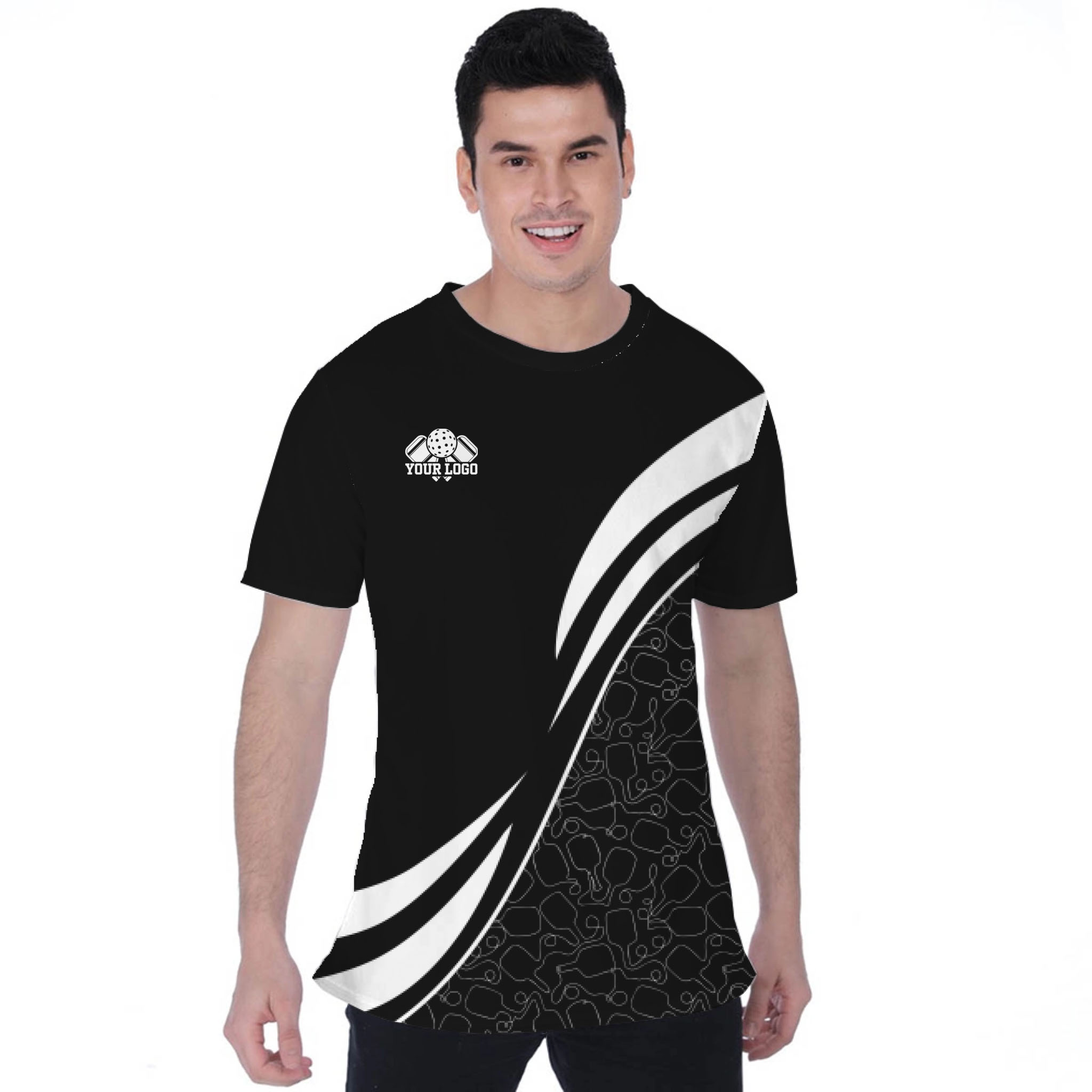 Picklewin Custom Team Logo Moisture-wicking Birdseye T-shirt 