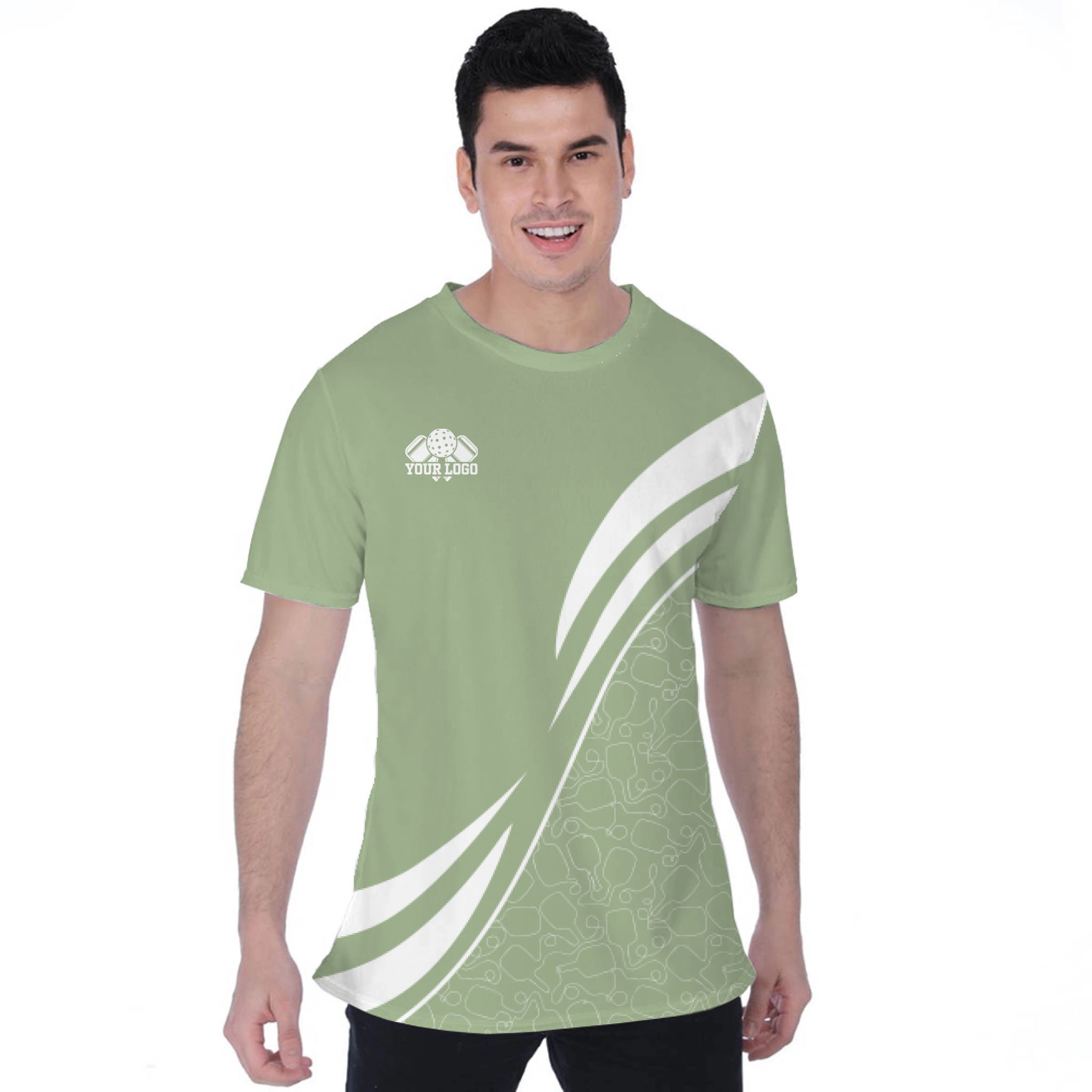 Picklewin Custom Team Logo Moisture-wicking Birdseye T-shirt 