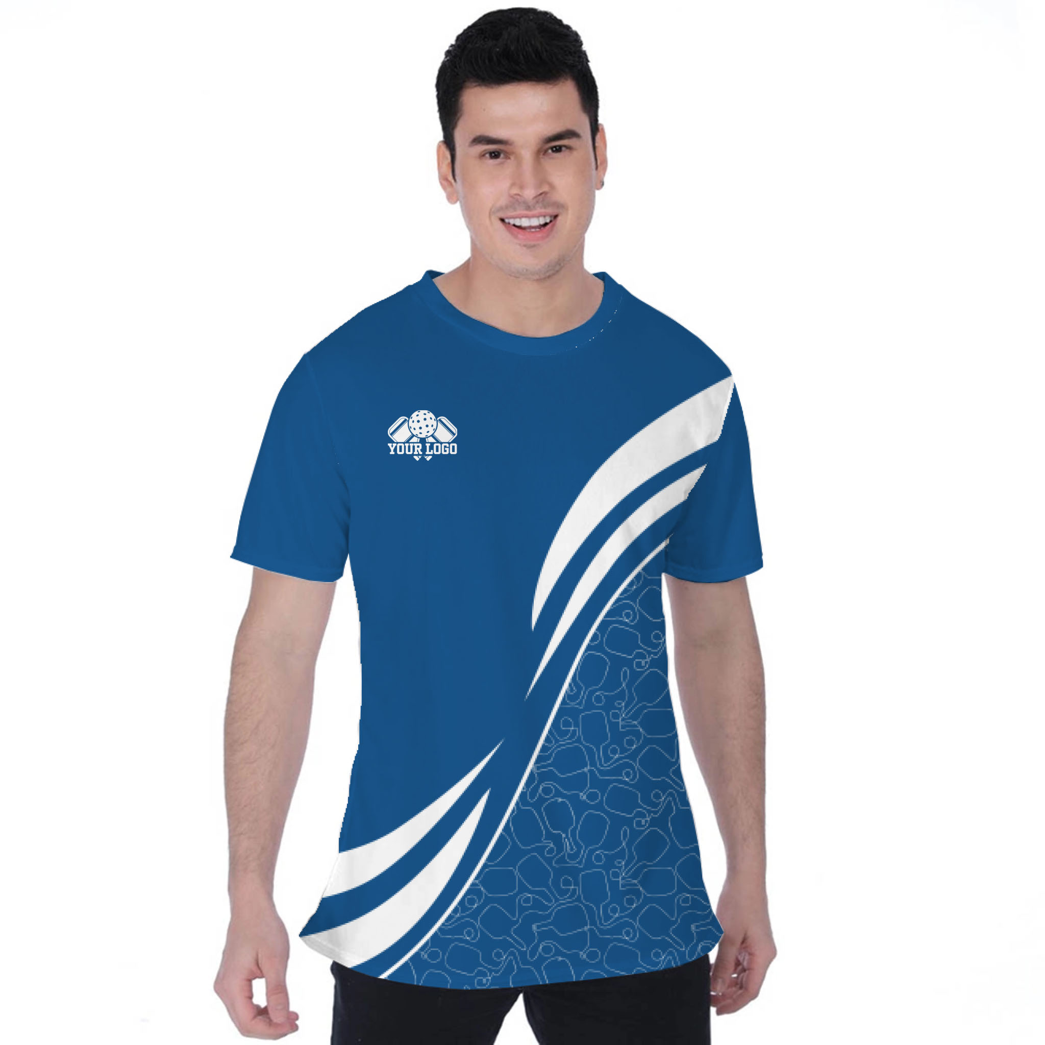 Picklewin Custom Team Logo Moisture-wicking Birdseye T-shirt 