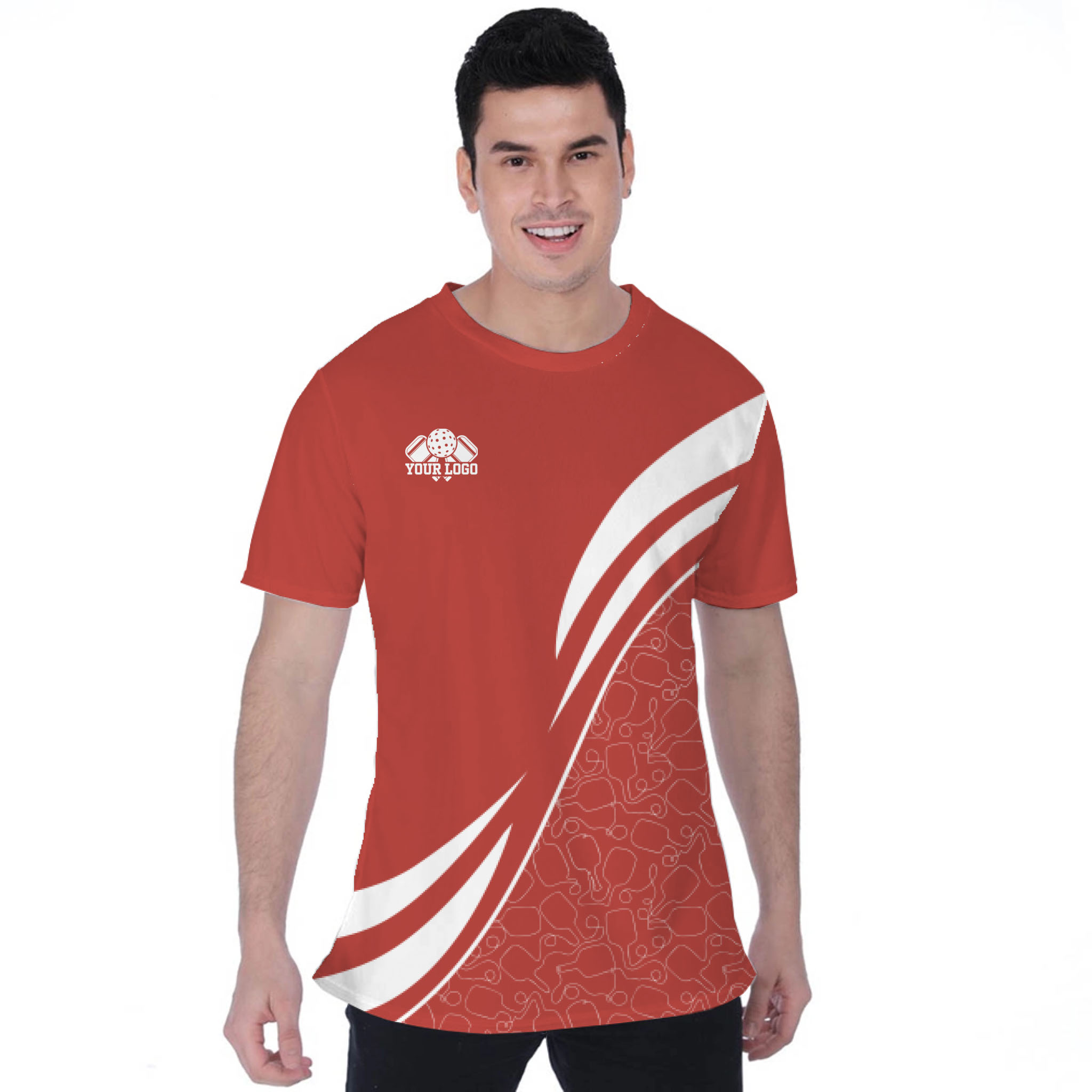 Picklewin Custom Team Logo Moisture-wicking Birdseye T-shirt 