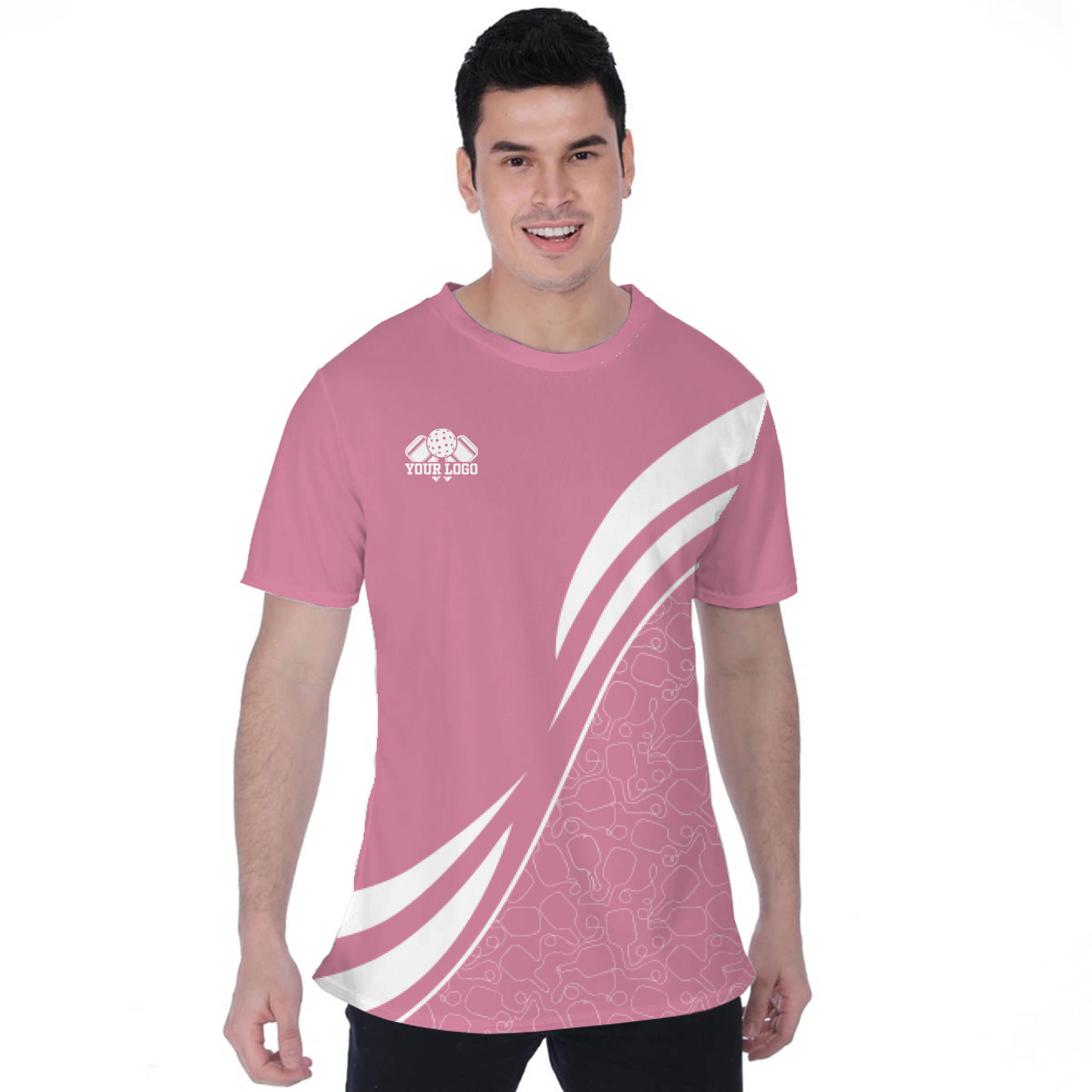 Picklewin Custom Team Logo Moisture-wicking Birdseye T-shirt 