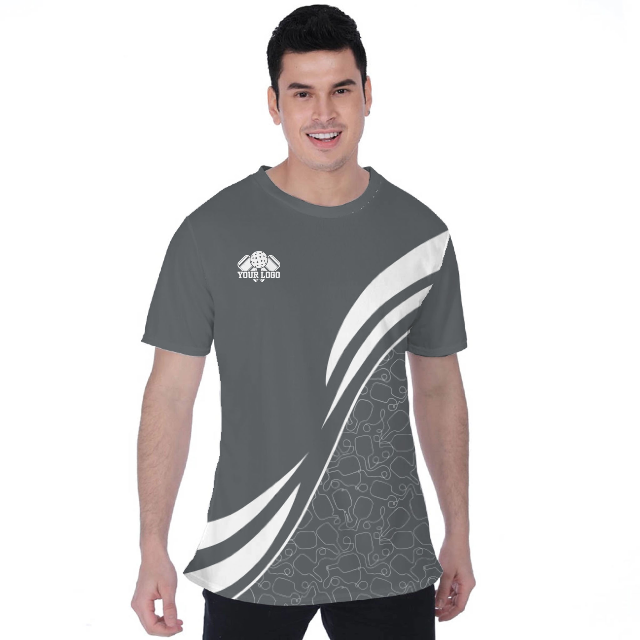 Picklewin Custom Team Logo Moisture-wicking Birdseye T-shirt 