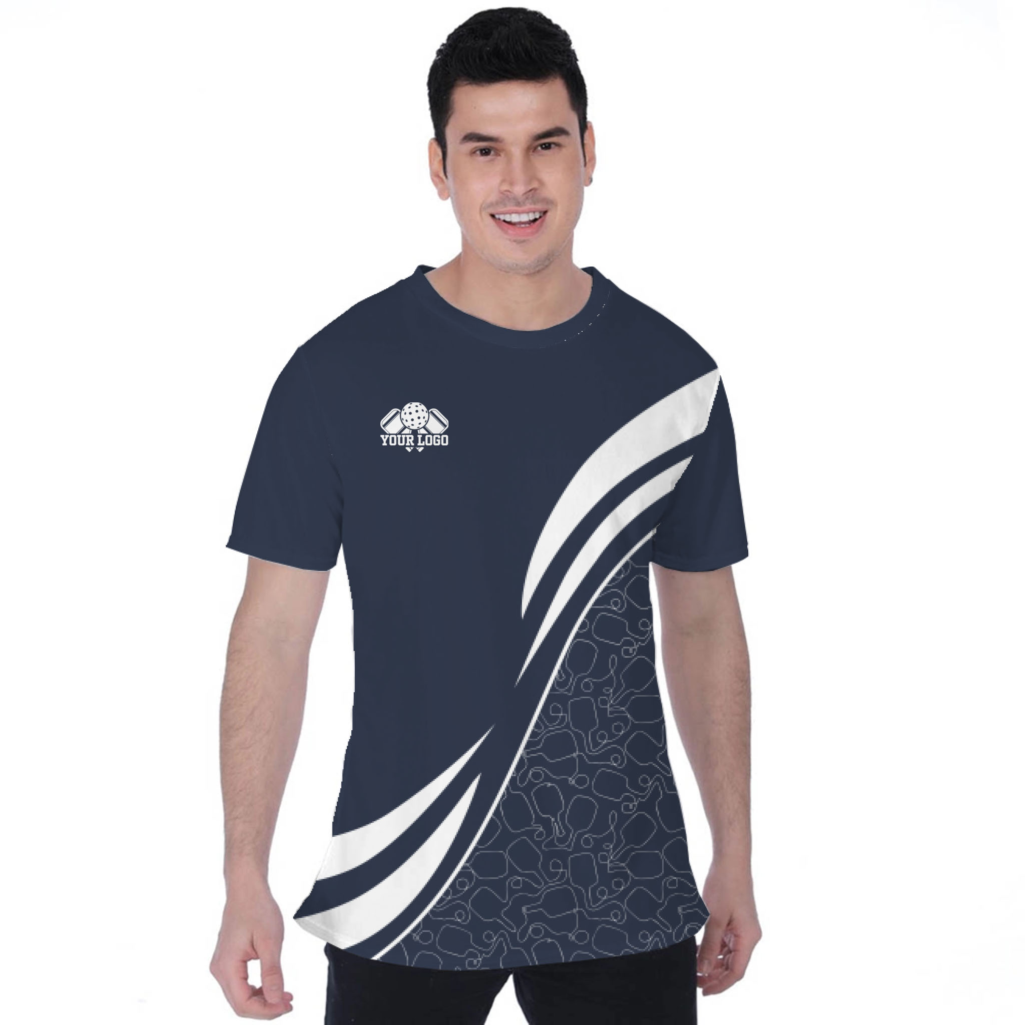 Picklewin Custom Team Logo Moisture-wicking Birdseye T-shirt 