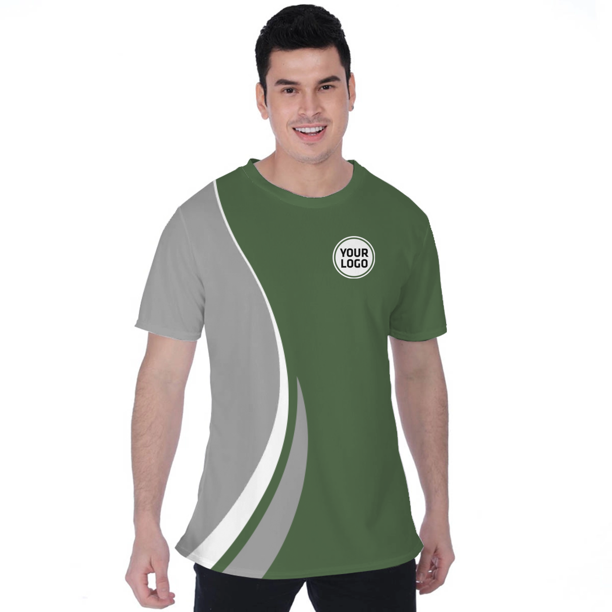 Picklewin Custom Team Logo Moisture-wicking T-shirt For Men 