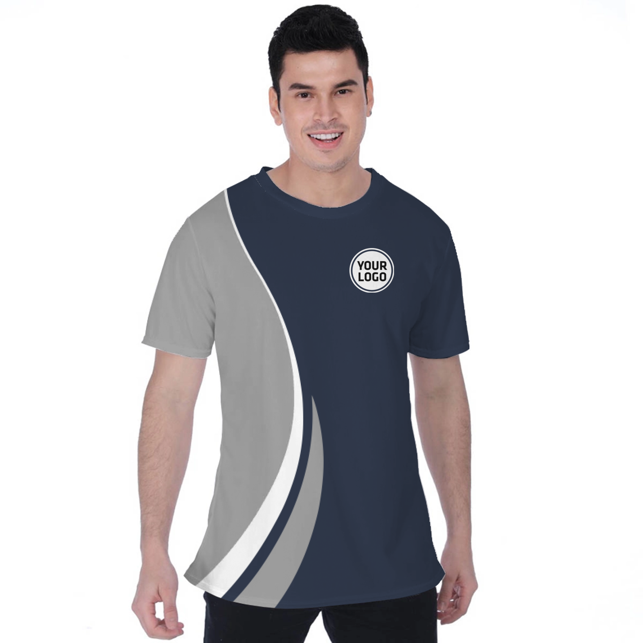 Picklewin Custom Team Logo Moisture-wicking T-shirt For Men 