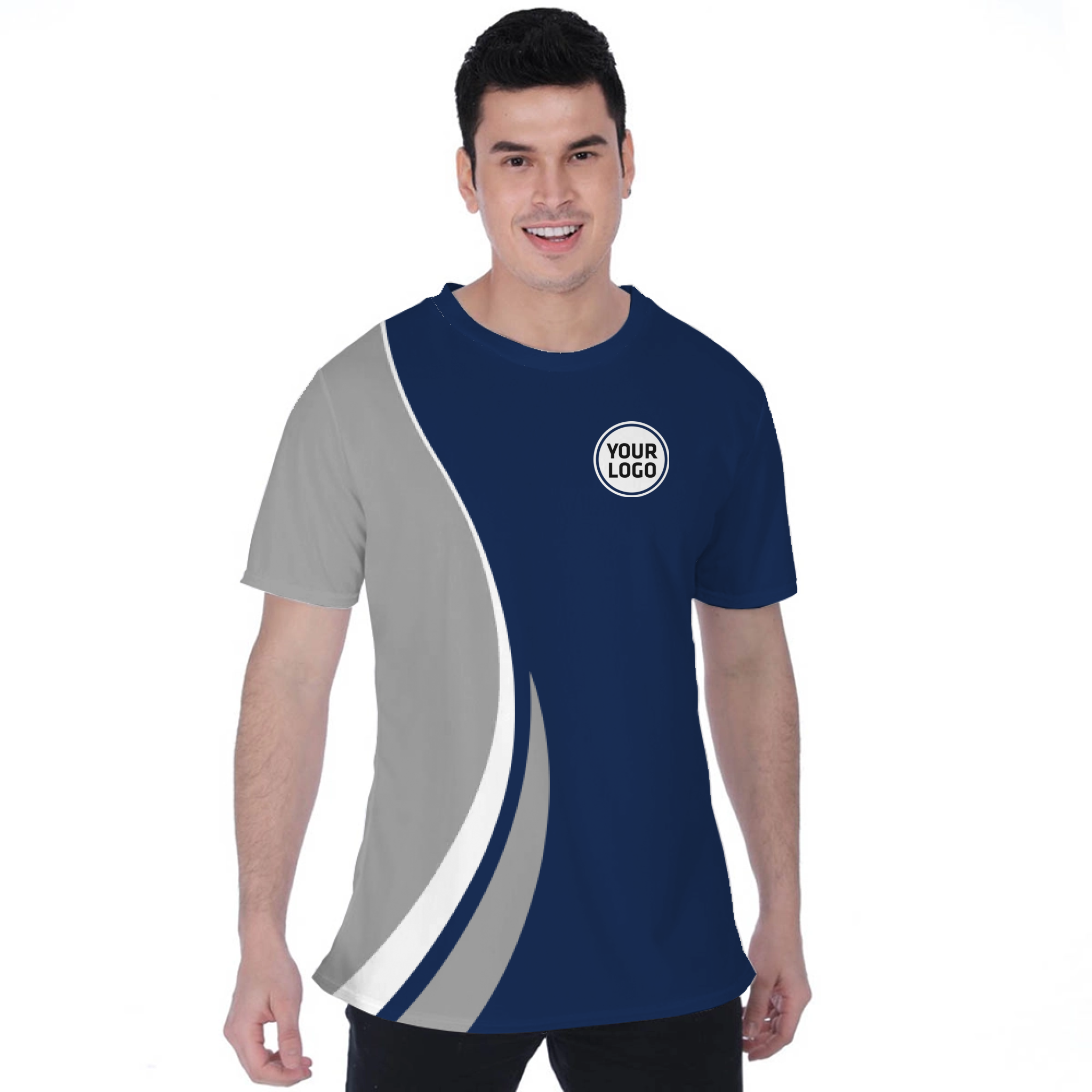 Picklewin Custom Team Logo Moisture-wicking T-shirt For Men 
