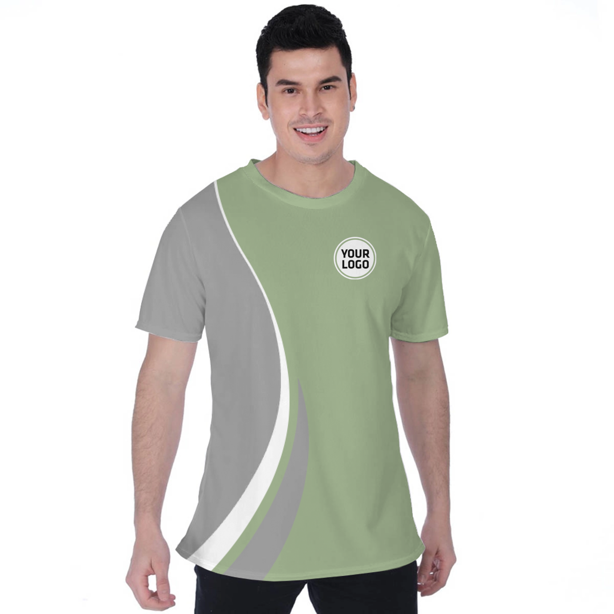 Picklewin Custom Team Logo Moisture-wicking T-shirt For Men 
