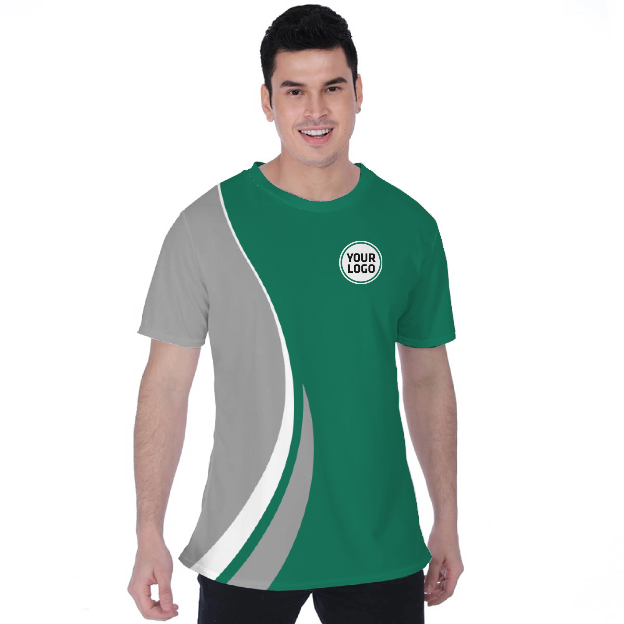 Picklewin Custom Team Logo Moisture-wicking T-shirt For Men 