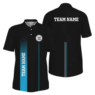 Picklewin Custom Team Logo Performance Sports Men Polo Shirt Live Preview 