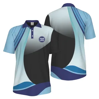 Picklewin Custom Team Logo UV Protection Men Best Sport Polo Shirt  – alternate