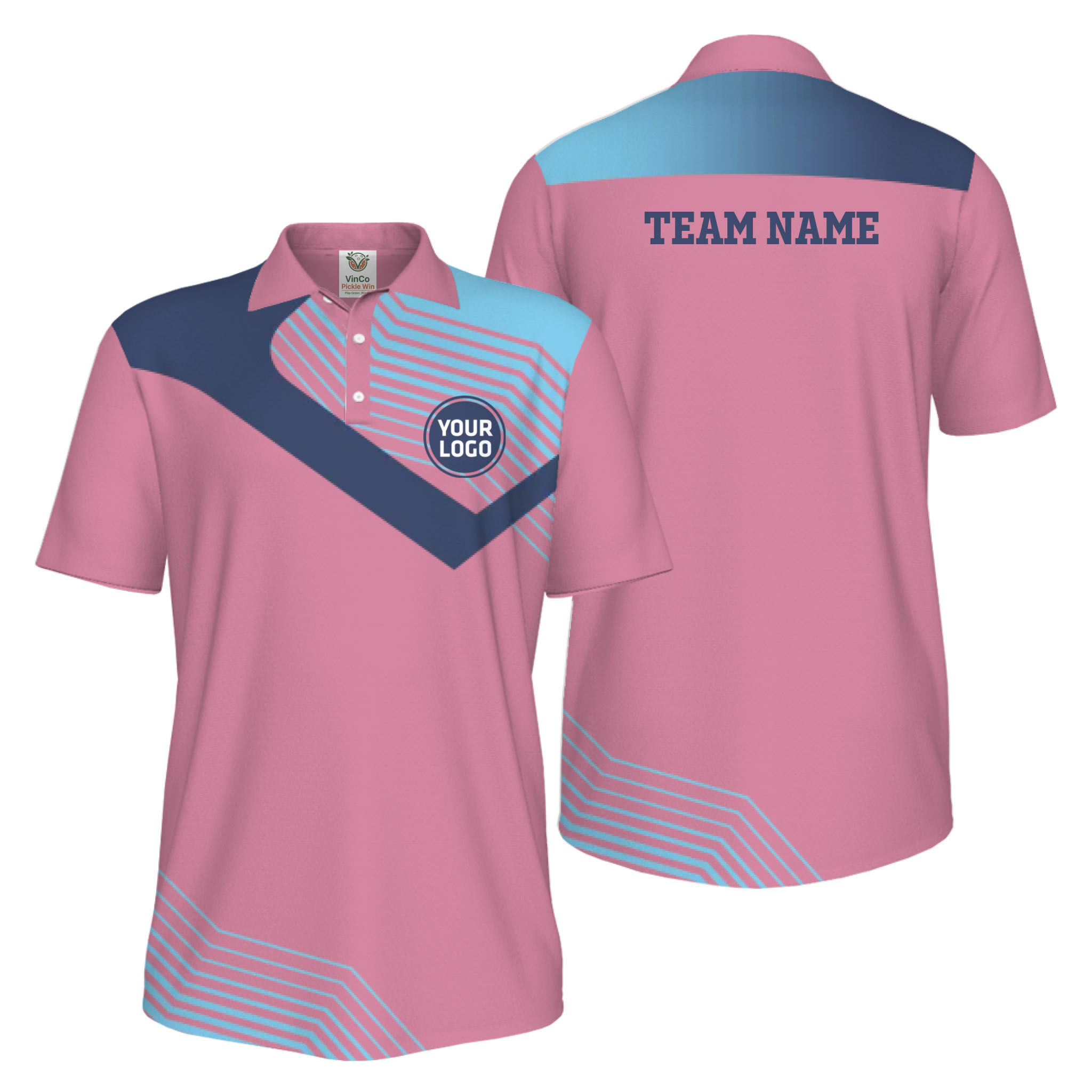 Picklewin Custom Team Logo Uniform Athletic Polo Shirt For Men 