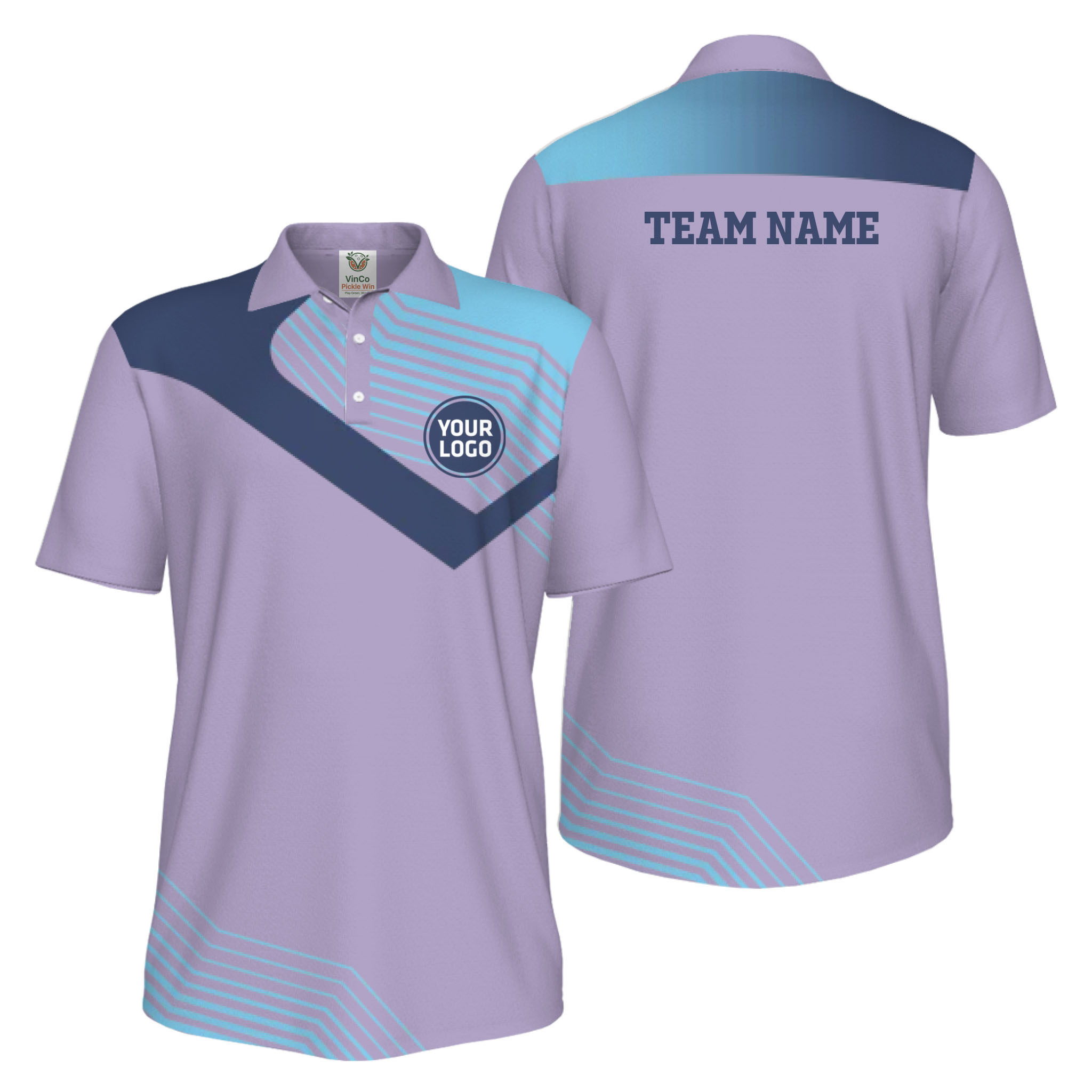 Picklewin Custom Team Logo Uniform Athletic Polo Shirt For Men 