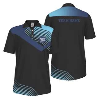 Picklewin Custom Team Logo Uniform Athletic Polo Shirt For Men  – alternate