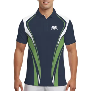 Picklewin Custom Team Name Elegant Men's UV Protection Polo Shirt