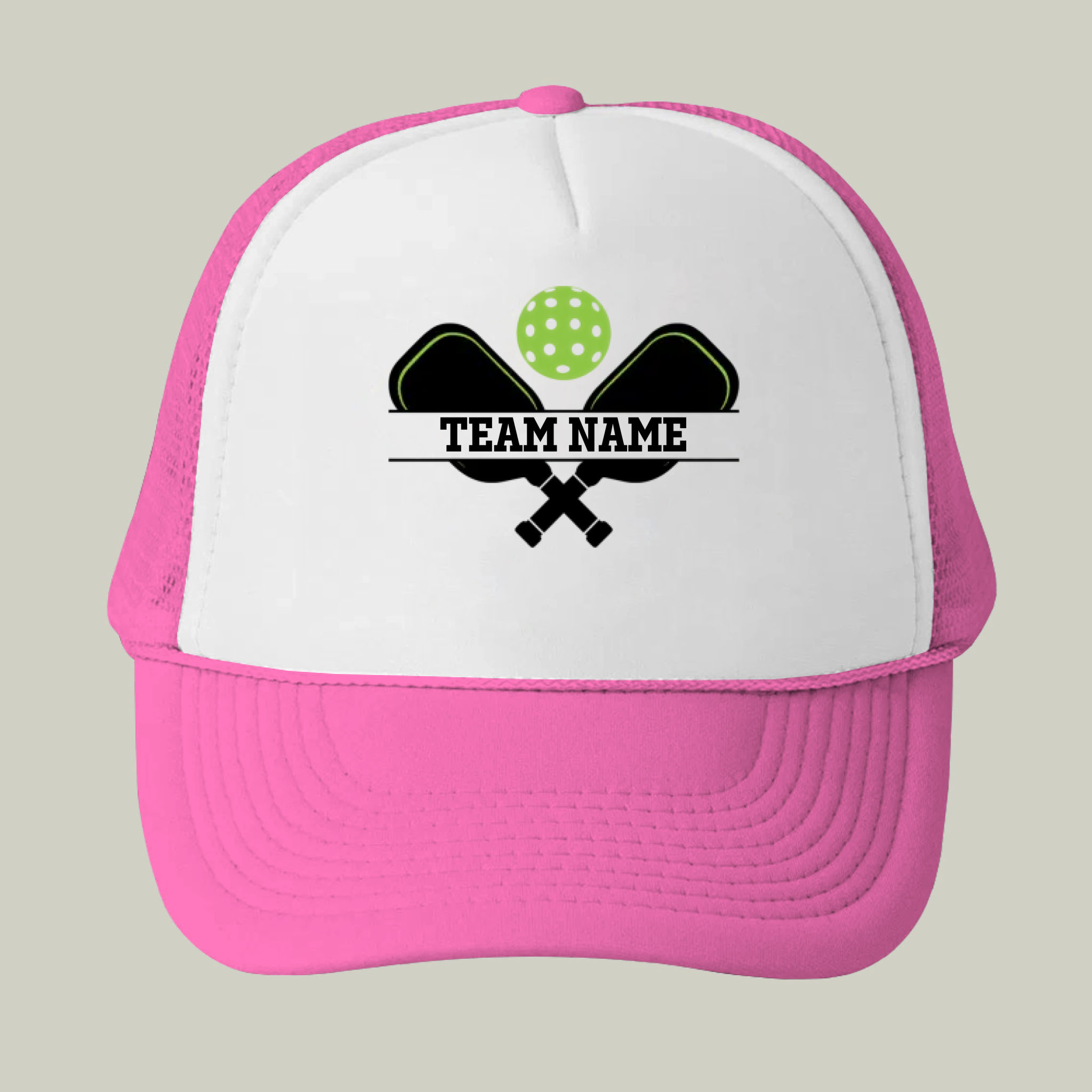 Picklewin Custom Team Name Pickleball Men Trucker Cap Live Preview 