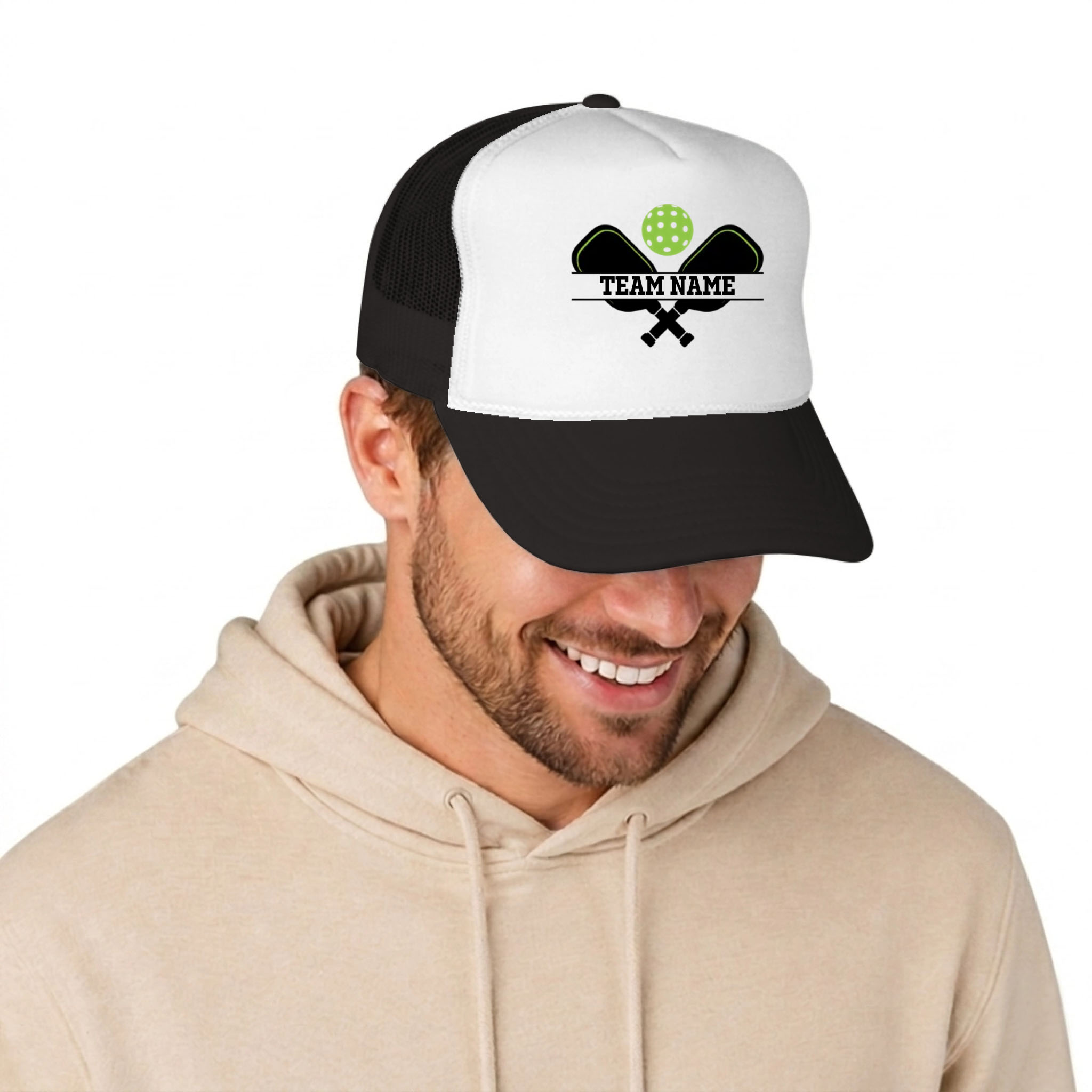Picklewin Custom Team Name Pickleball Men Trucker Cap Live Preview 