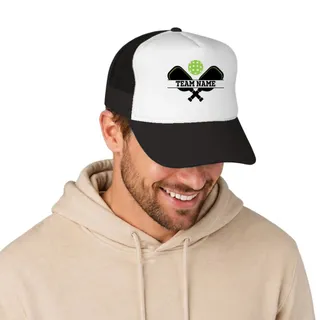 Picklewin Custom Team Name Pickleball Men Trucker Cap Live Preview 
