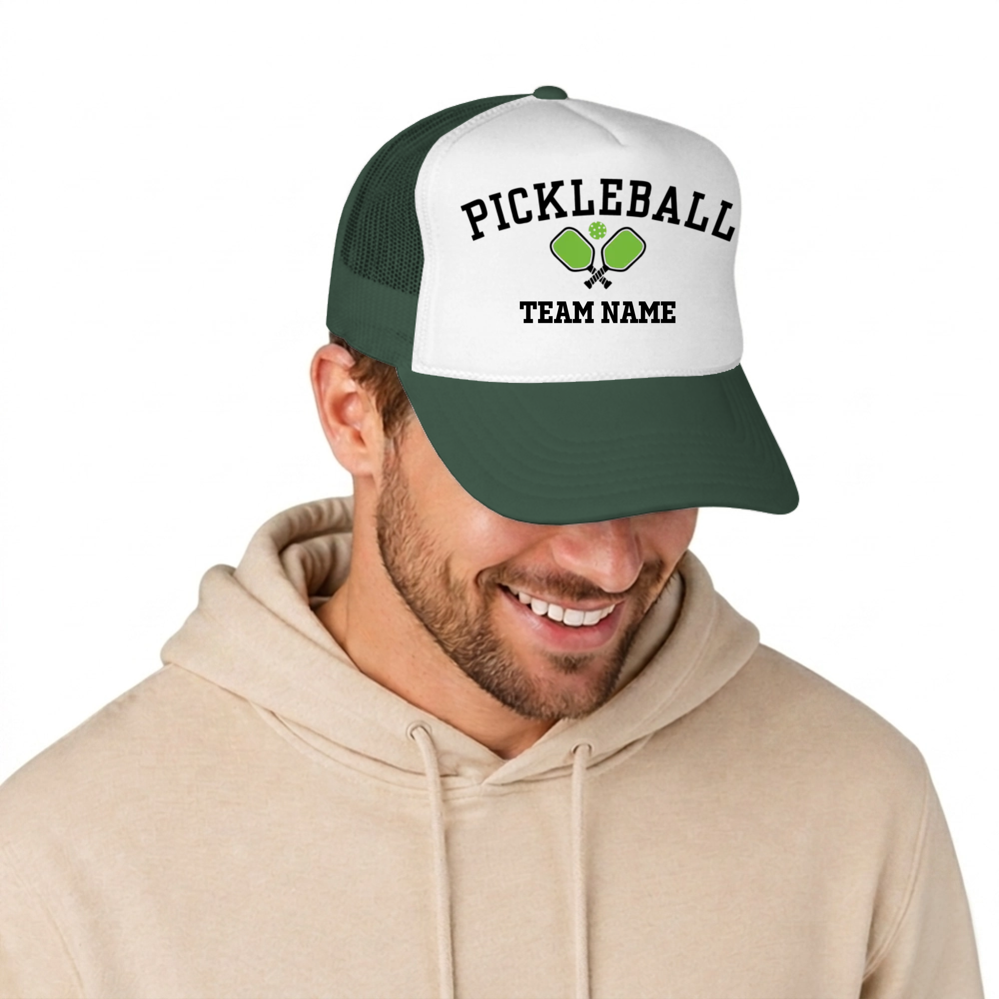 Picklewin Custom Team Name Pickleball Trucker Cap For Men
