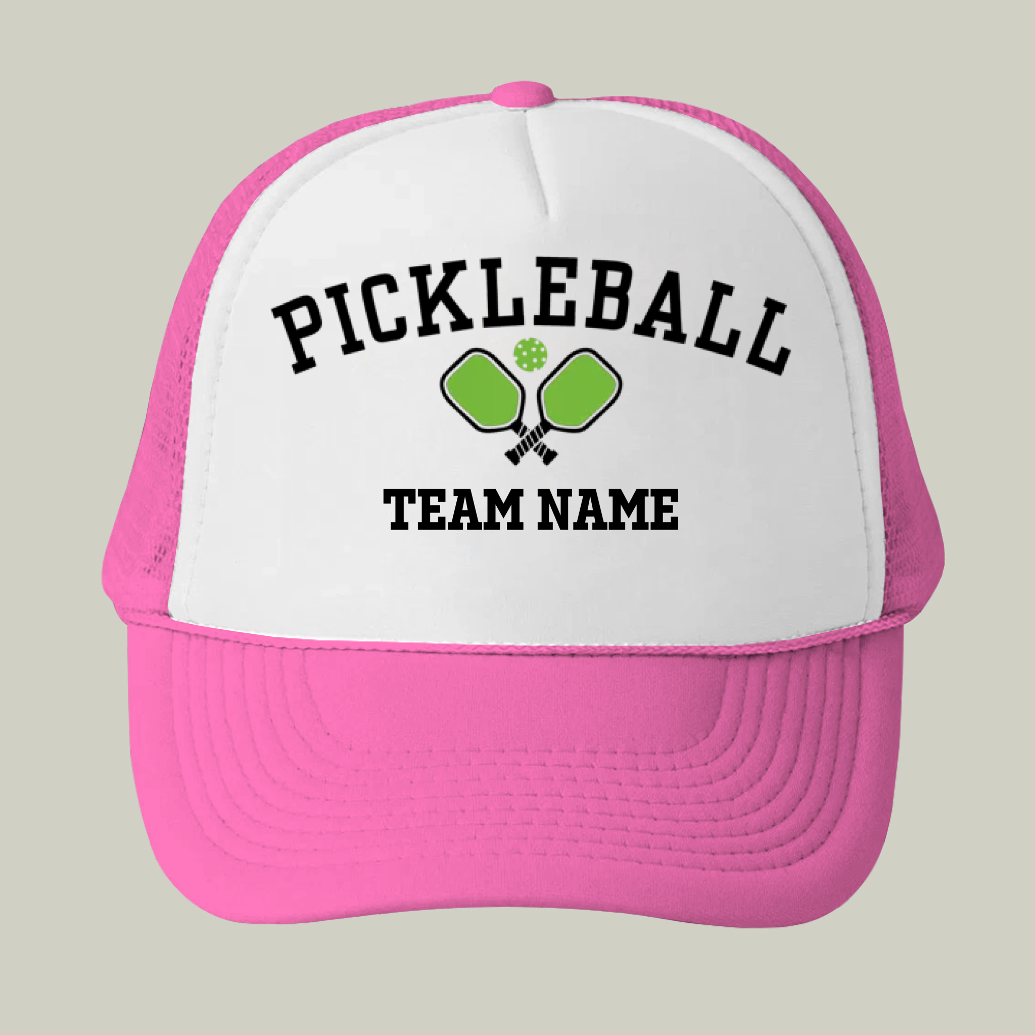 Picklewin Custom Team Name Pickleball Trucker Cap For Men