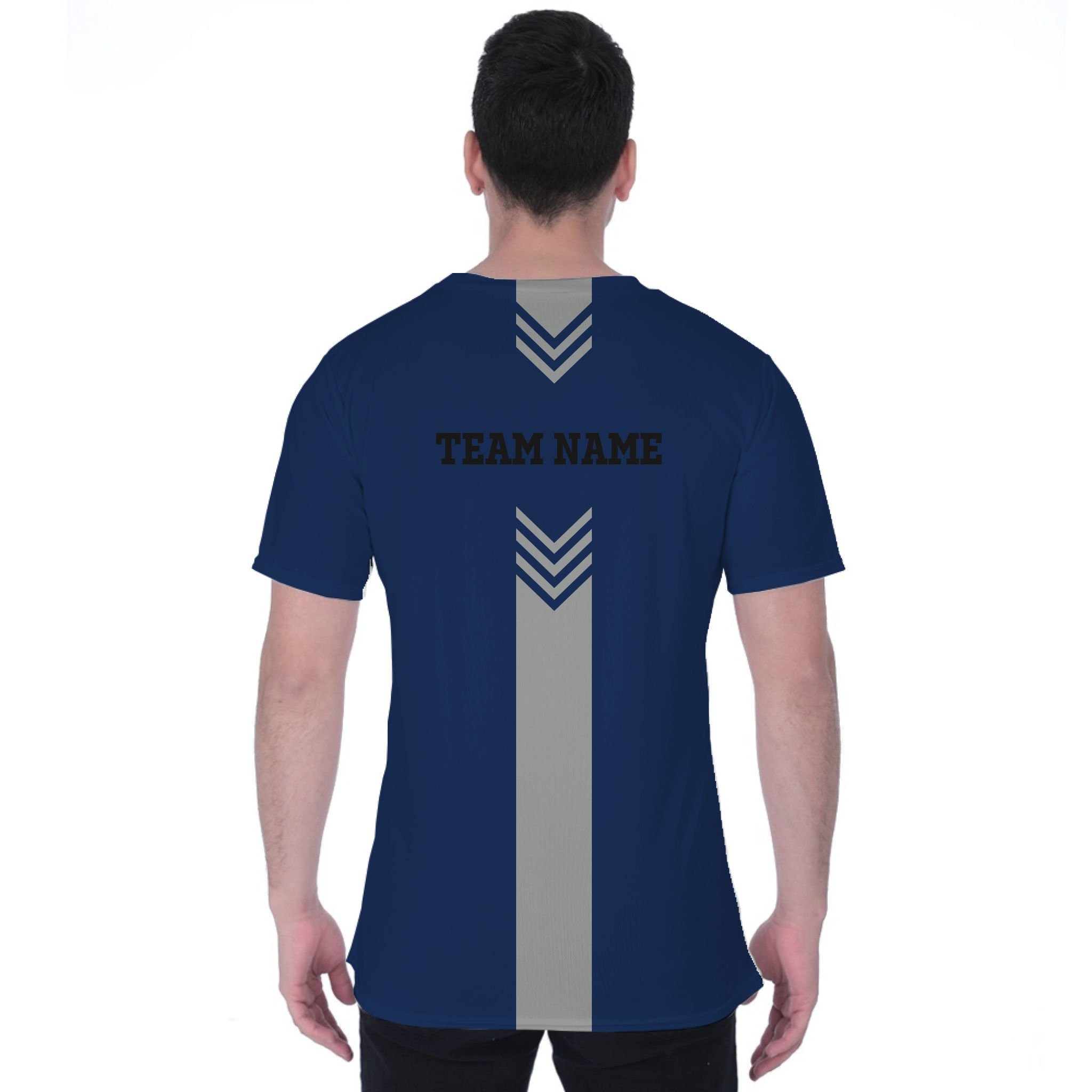 Picklewin Custom Vertical Logo And Team Name Sport T-shirt For Men  - alternate