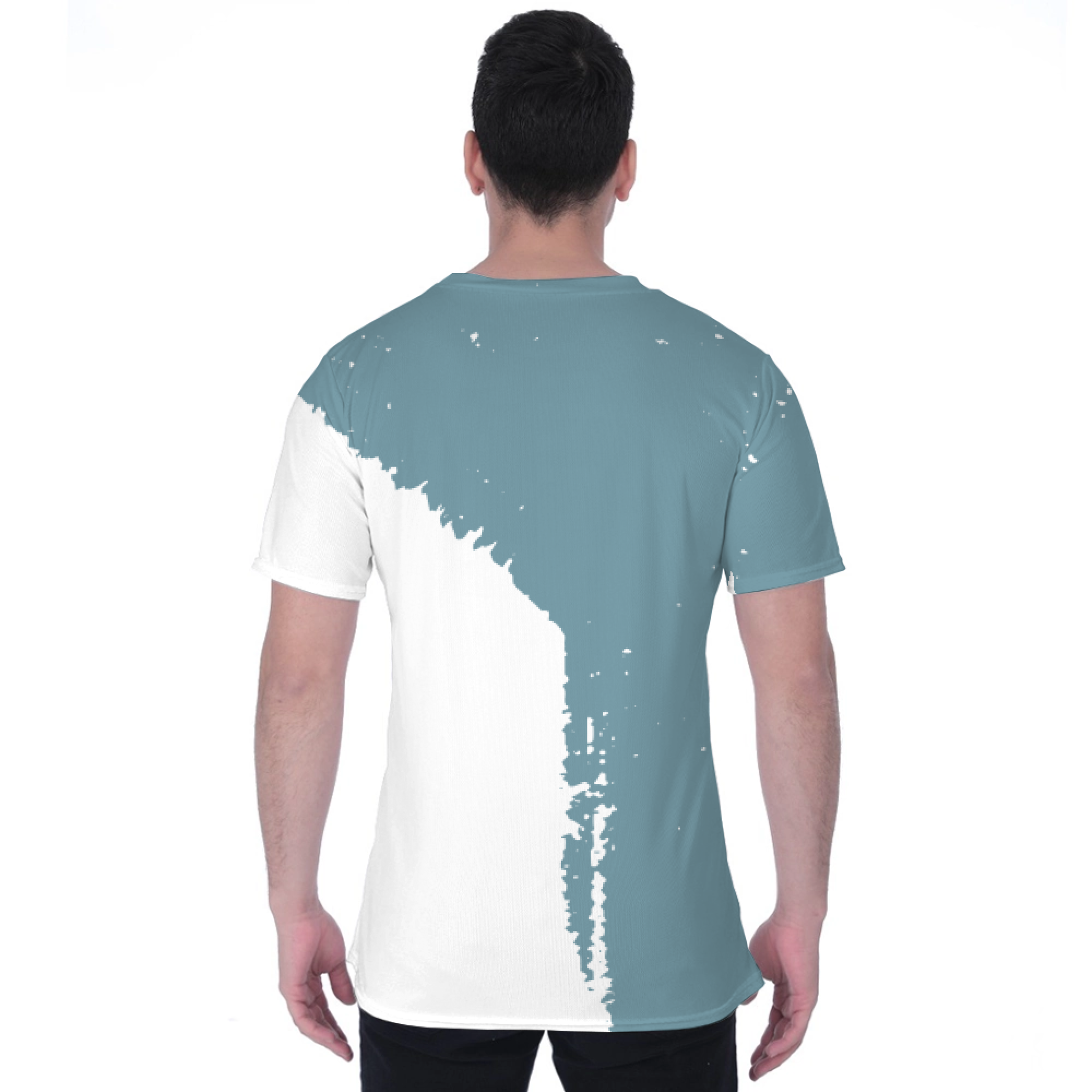 Picklewin Custom Vertical Team Logo And Name Birdseye T-shirt For Men - alternate
