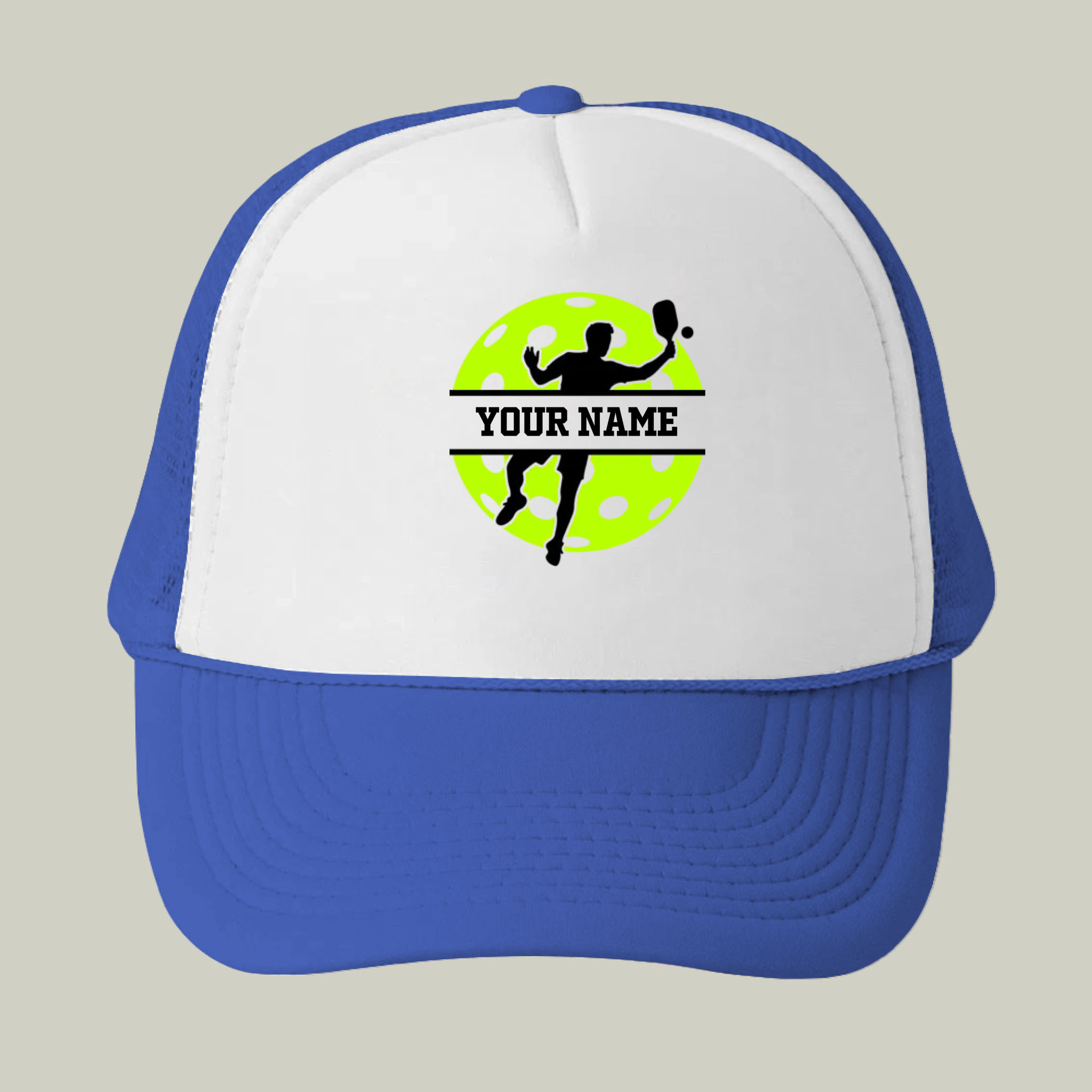 Picklewin Custom Your Name Pickleball Tournament Men Trucker Cap 