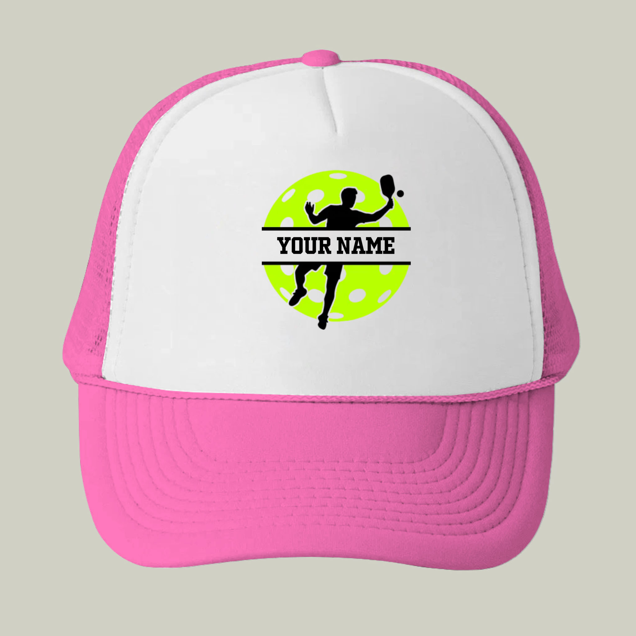 Picklewin Custom Your Name Pickleball Tournament Men Trucker Cap 