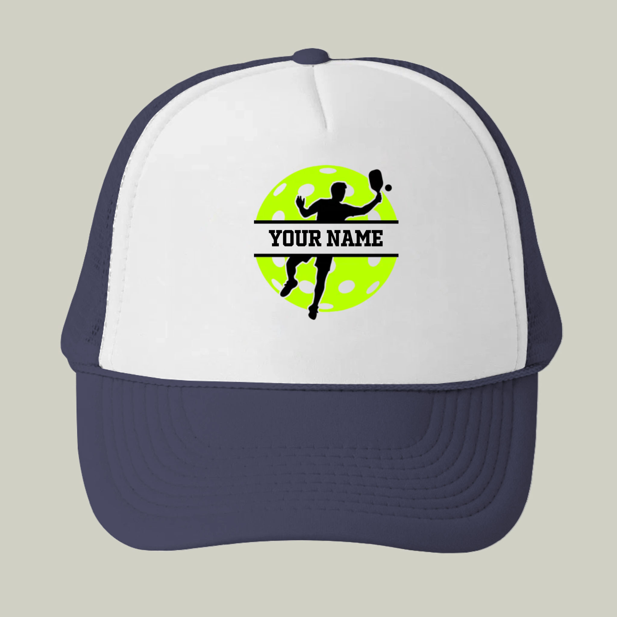 Picklewin Custom Your Name Pickleball Tournament Men Trucker Cap 