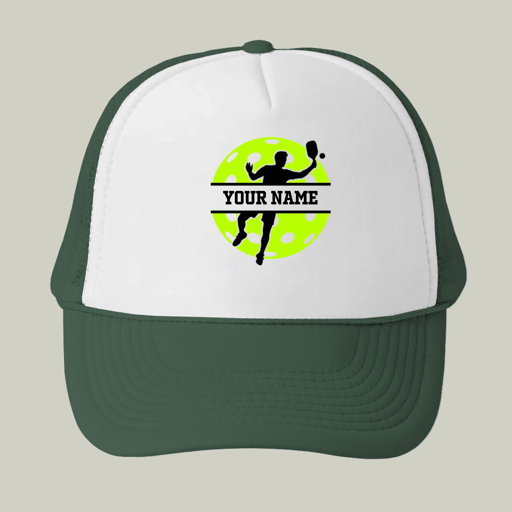 Picklewin Custom Your Name Pickleball Tournament Men Trucker Cap 