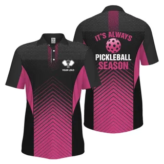 Picklewin Customized Logo Pickleball Polo Shirt For Men Preview