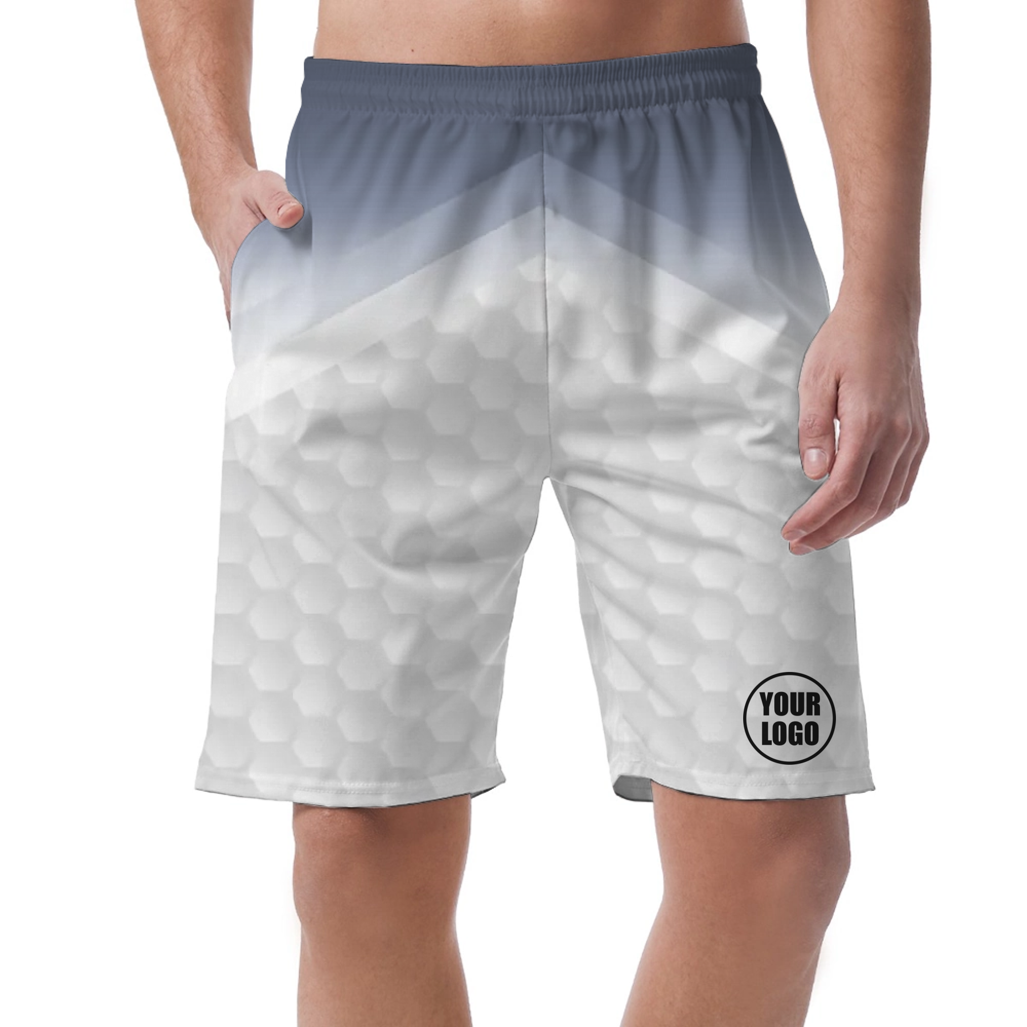 Picklewin Customized Short Pants With Gradient Pattern For Men