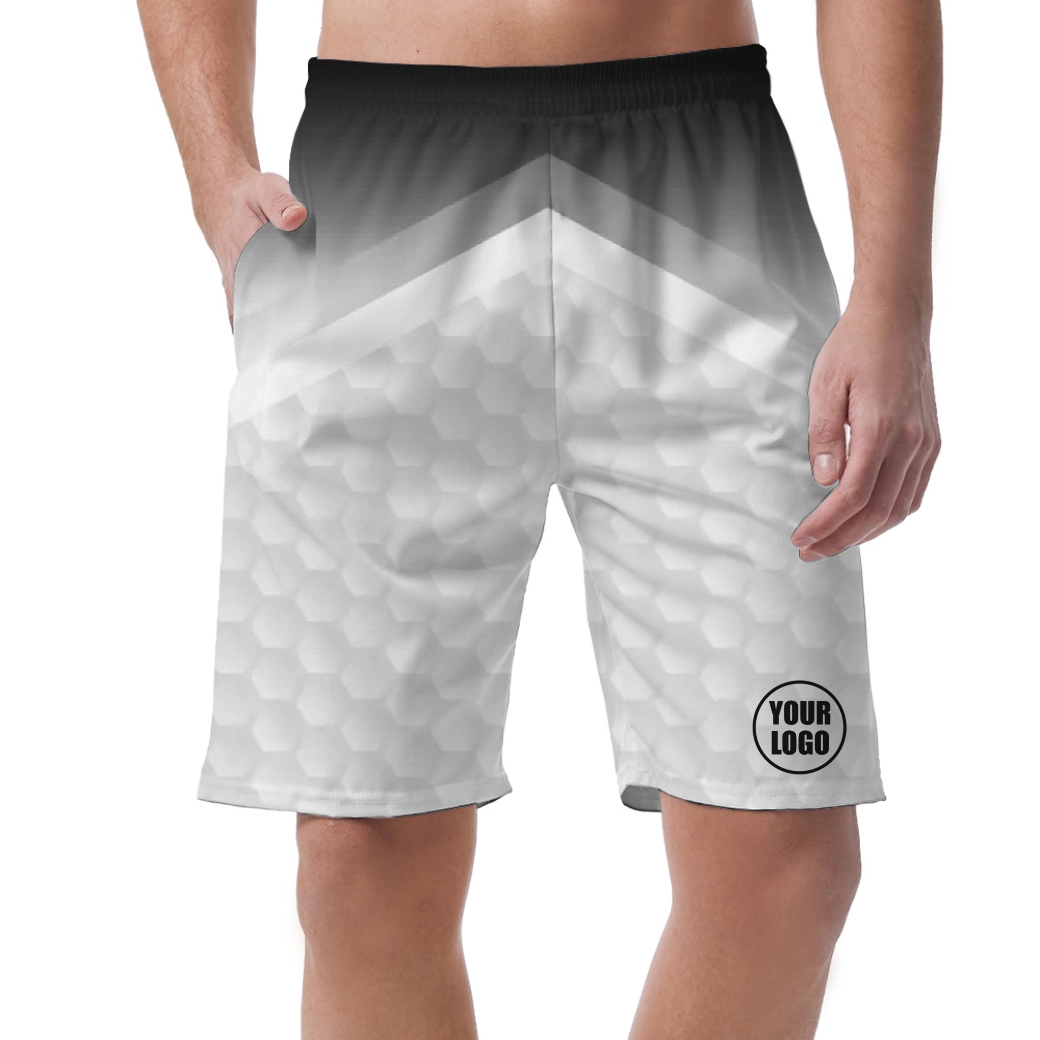 Picklewin Customized Short Pants With Gradient Pattern For Men