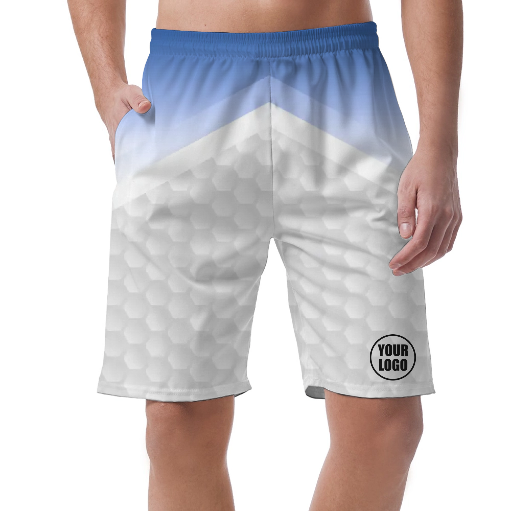 Picklewin Customized Short Pants With Gradient Pattern For Men