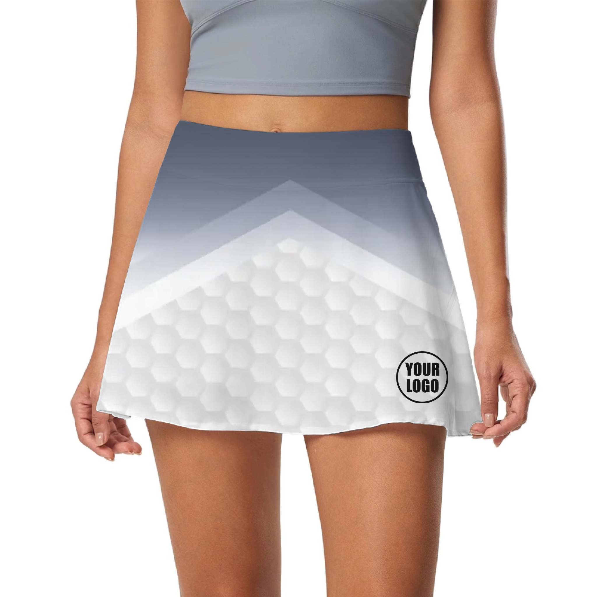 Picklewin Customized Skort With Gradient Pattern For Women