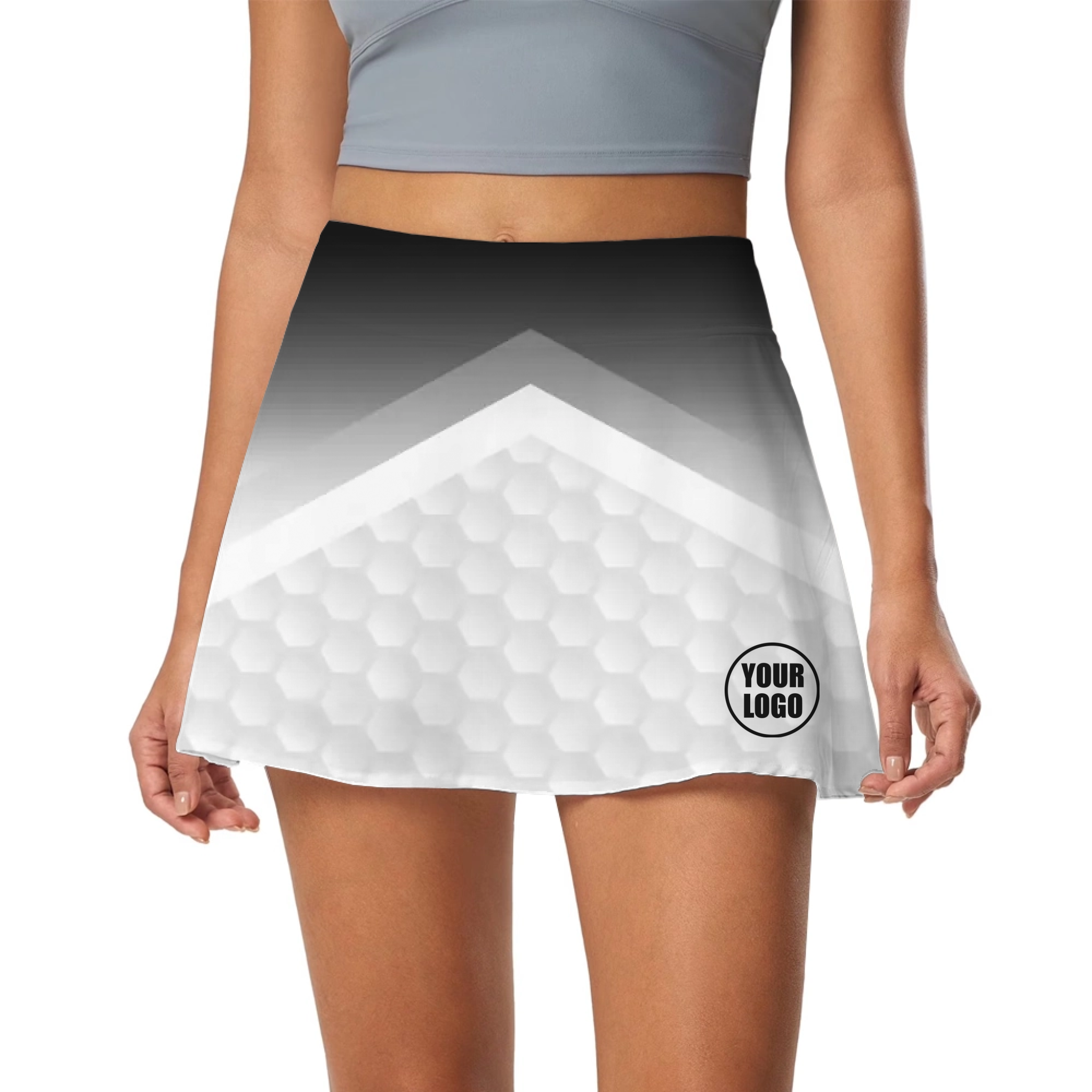 Picklewin Customized Skort With Gradient Pattern For Women