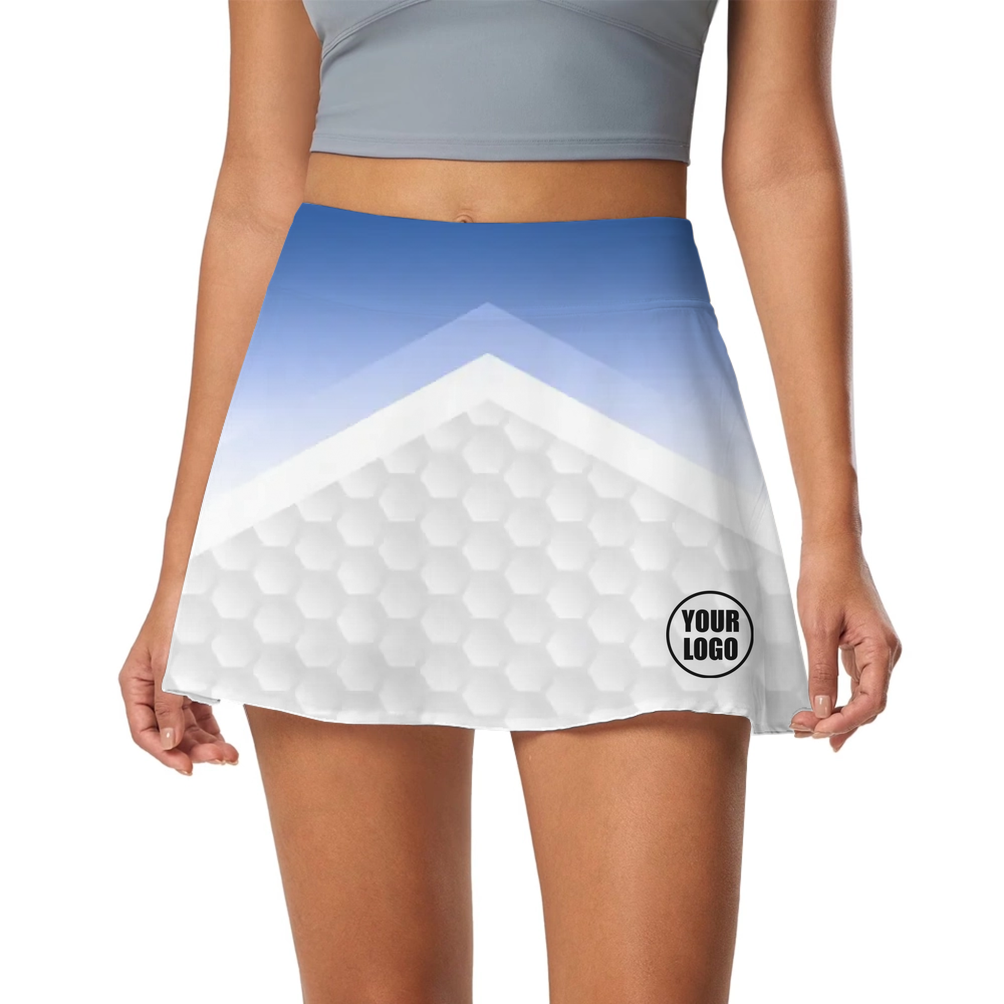Picklewin Customized Skort With Gradient Pattern For Women