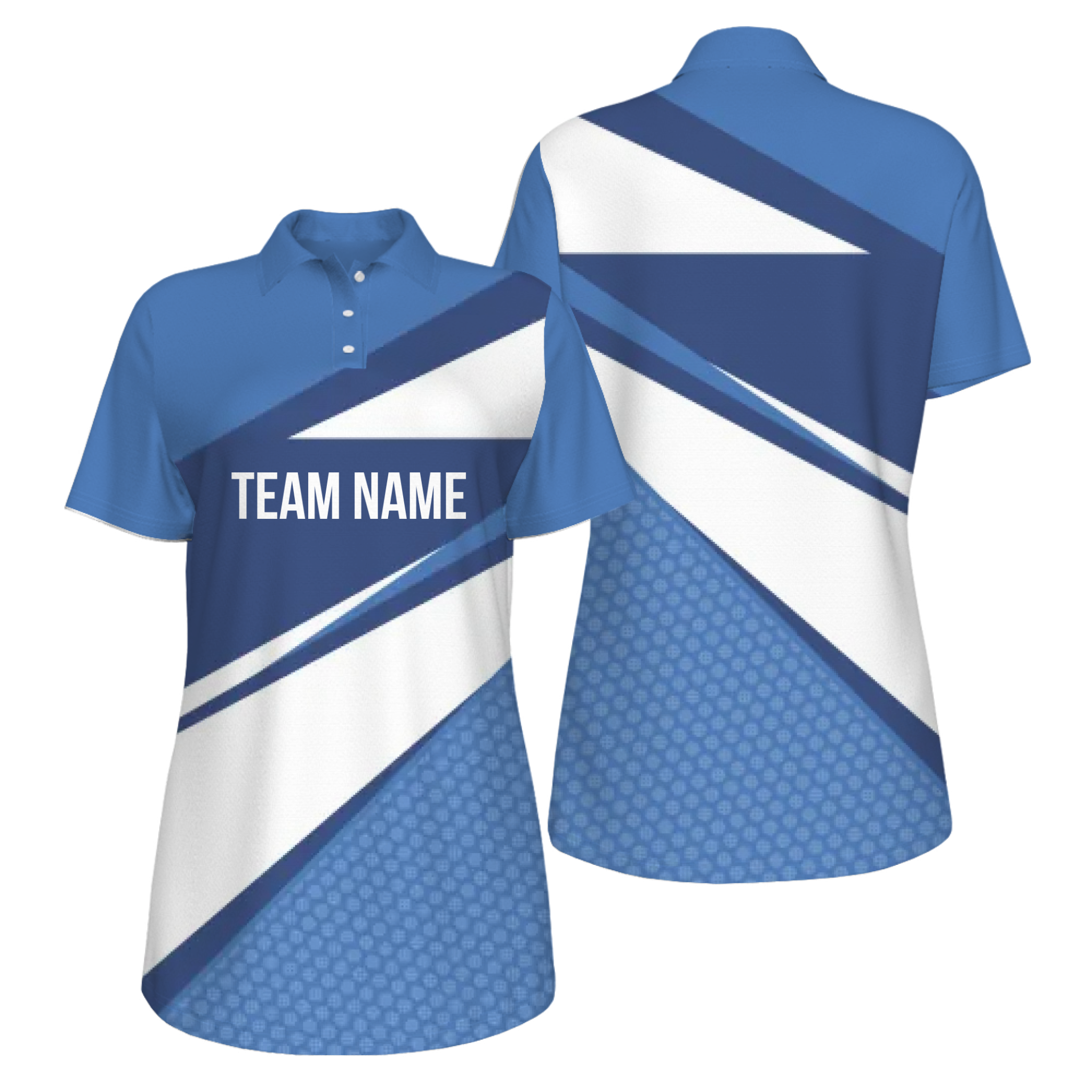 Picklewin Customized Team Name UV Protection Polo Shirt For Women