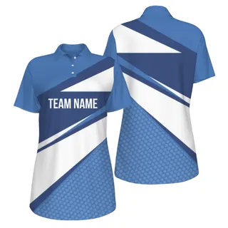 Picklewin Customized Team Name UV Protection Polo Shirt For Women – alternate