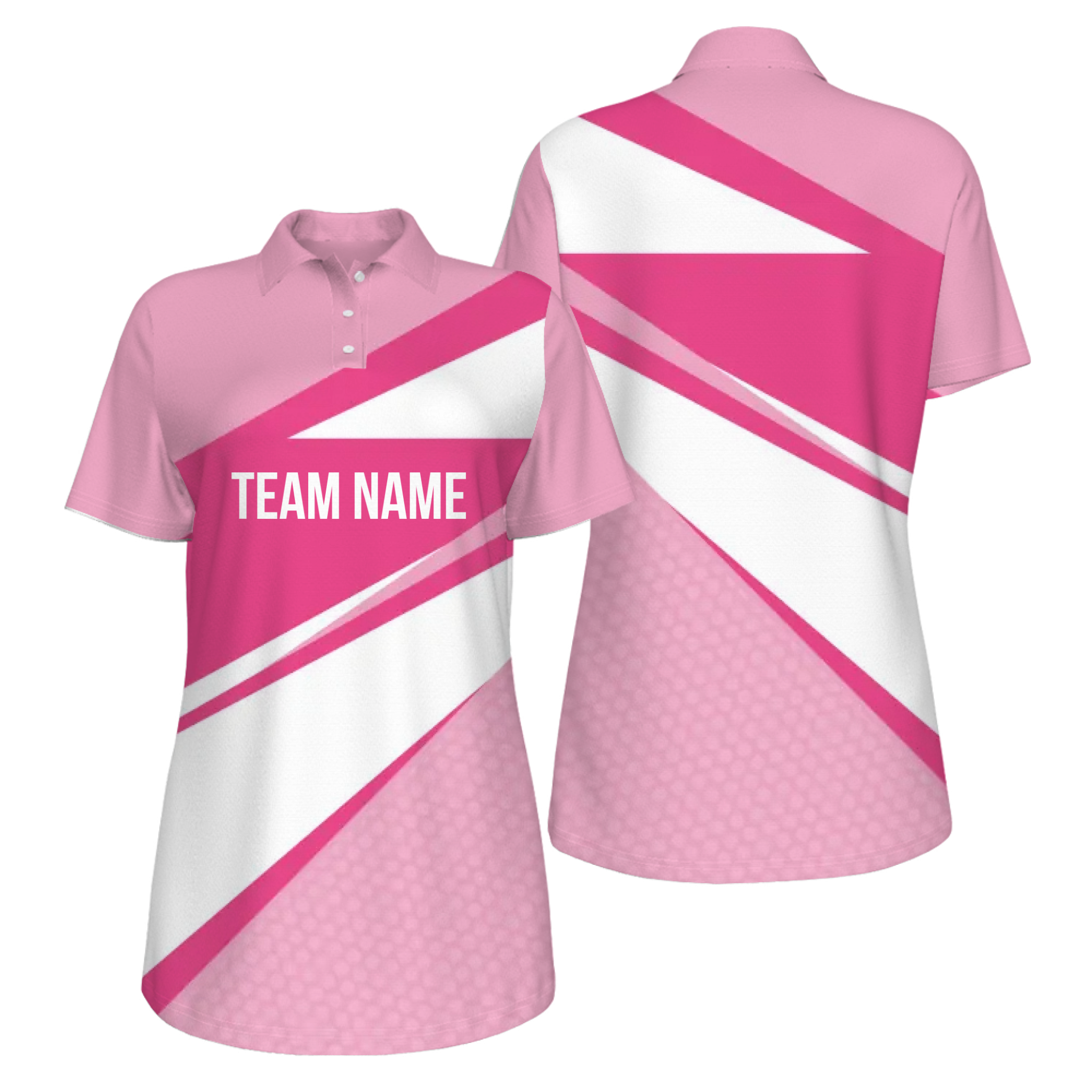 Picklewin Customized Team Name UV Protection Polo Shirt For Women
