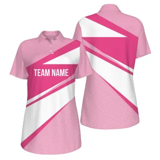 Picklewin Customized Team Name UV Protection Polo Shirt For Women
