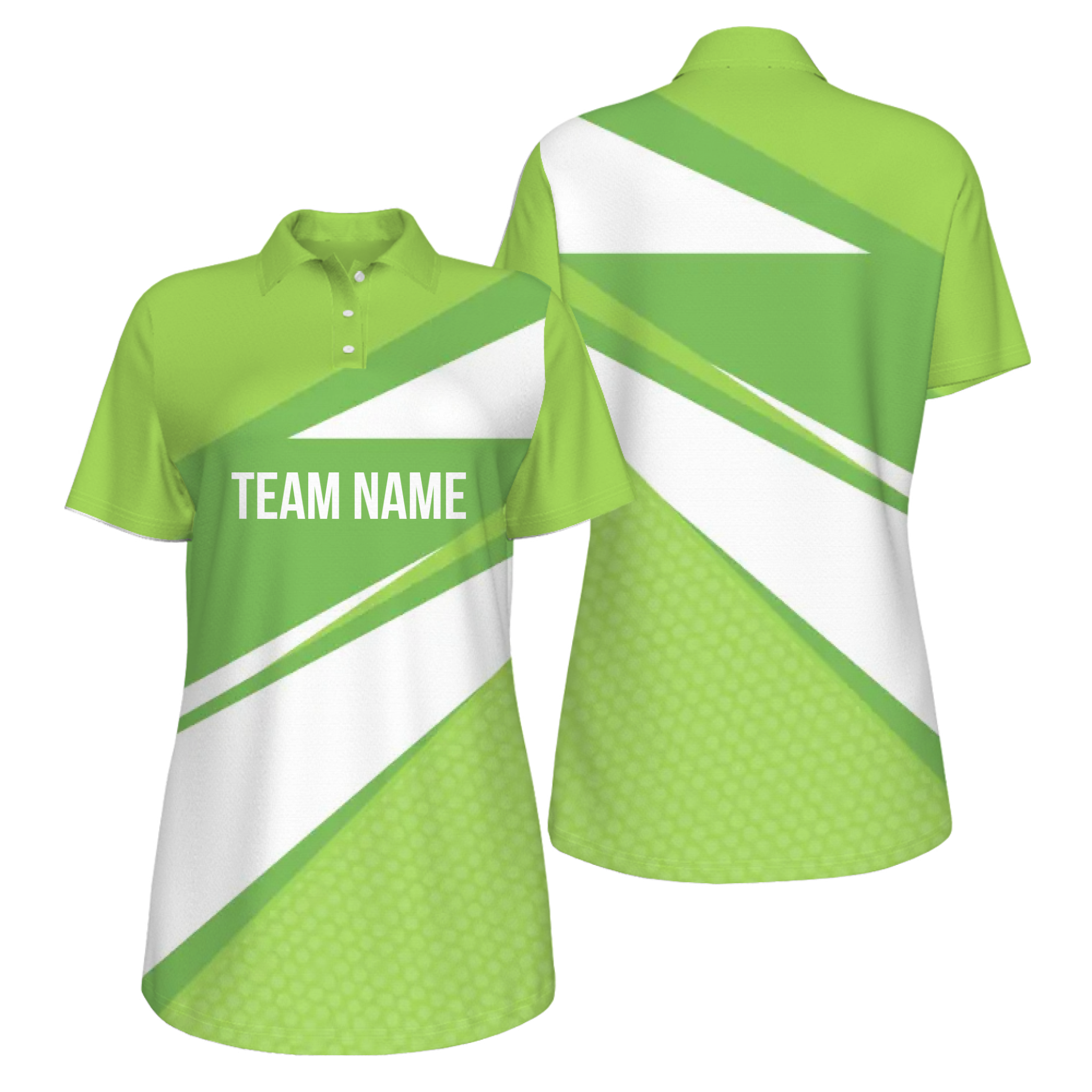 Picklewin Customized Team Name UV Protection Polo Shirt For Women
