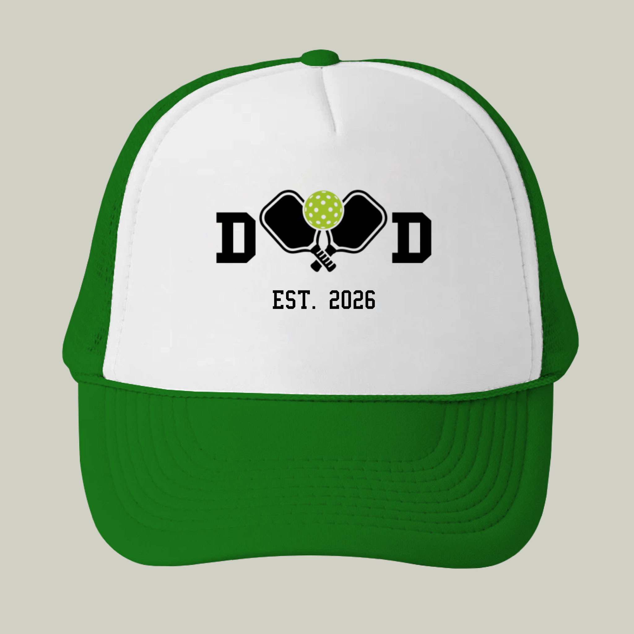 Picklewin Father Day Custom EST Year Dad Pickleball Men Trucker Cap