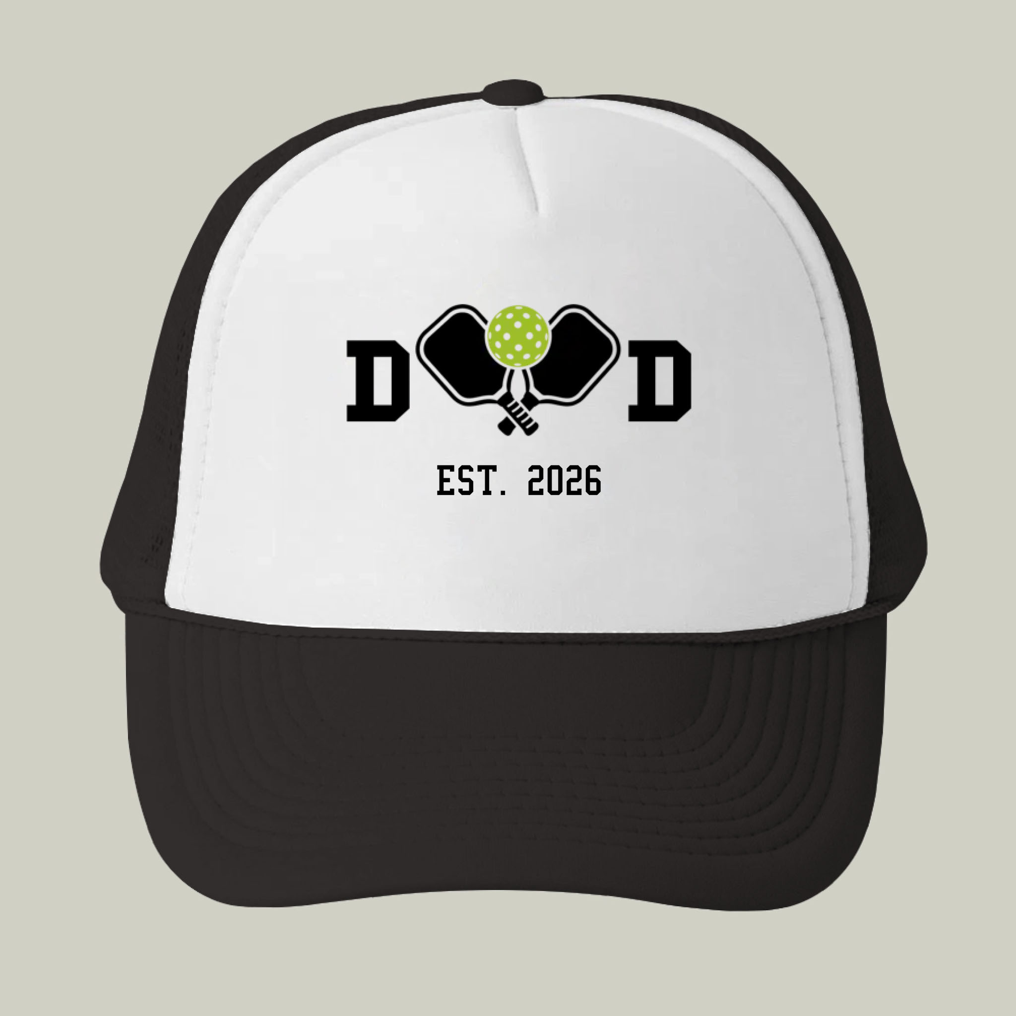 Picklewin Father Day Custom EST Year Dad Pickleball Men Trucker Cap