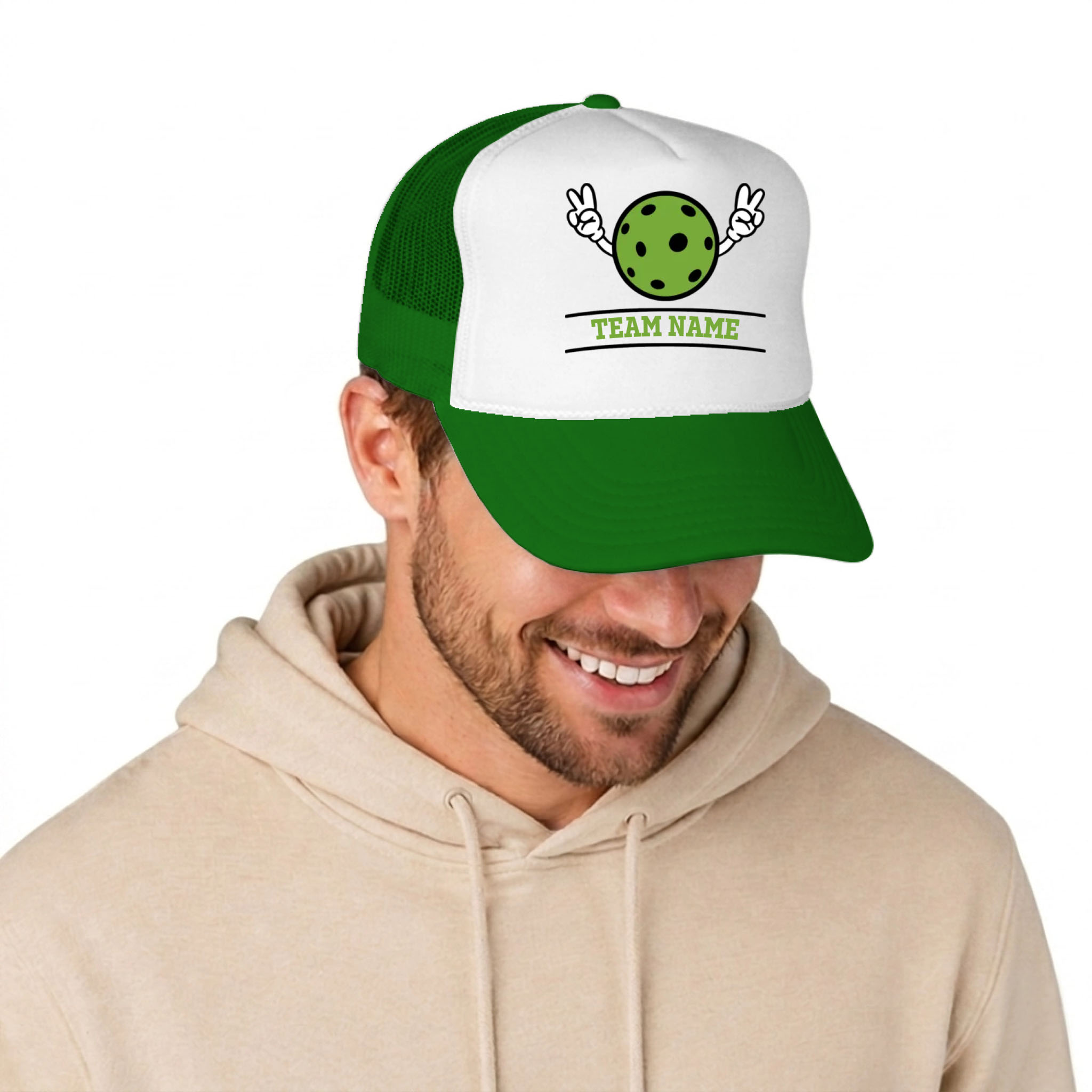 Picklewin Funny Custom Name Pickleball Men Trucker Cap 