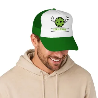 Picklewin Funny Custom Name Pickleball Men Trucker Cap 